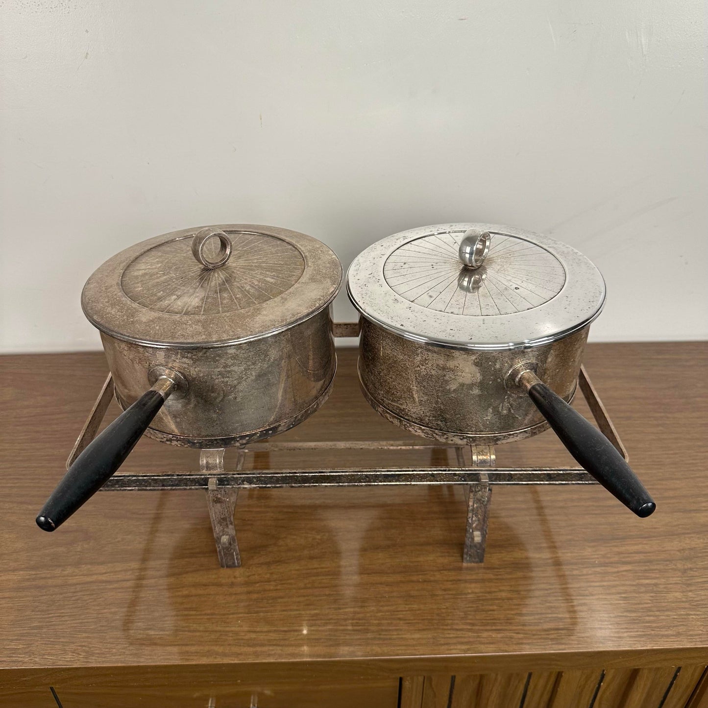 “El Dorado” by Georges Briard for English Sliver Serving Stand and Pots Set