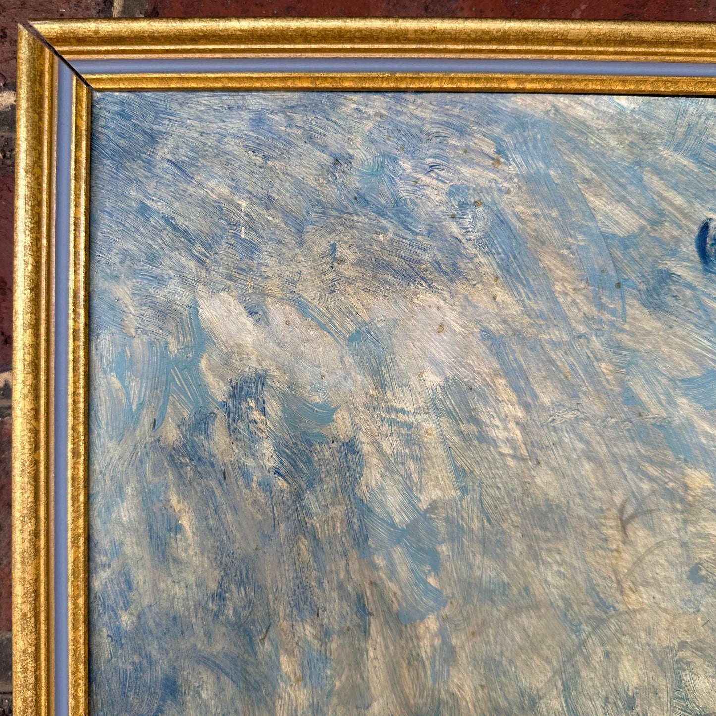 Mid-Century Modern Figure Painting by Robert C. Brisley Style of Picasso