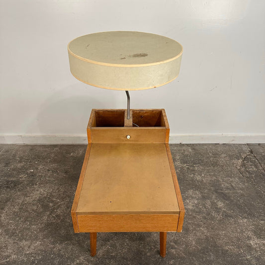George Nelson for Herman Miller Side Table With Lamp