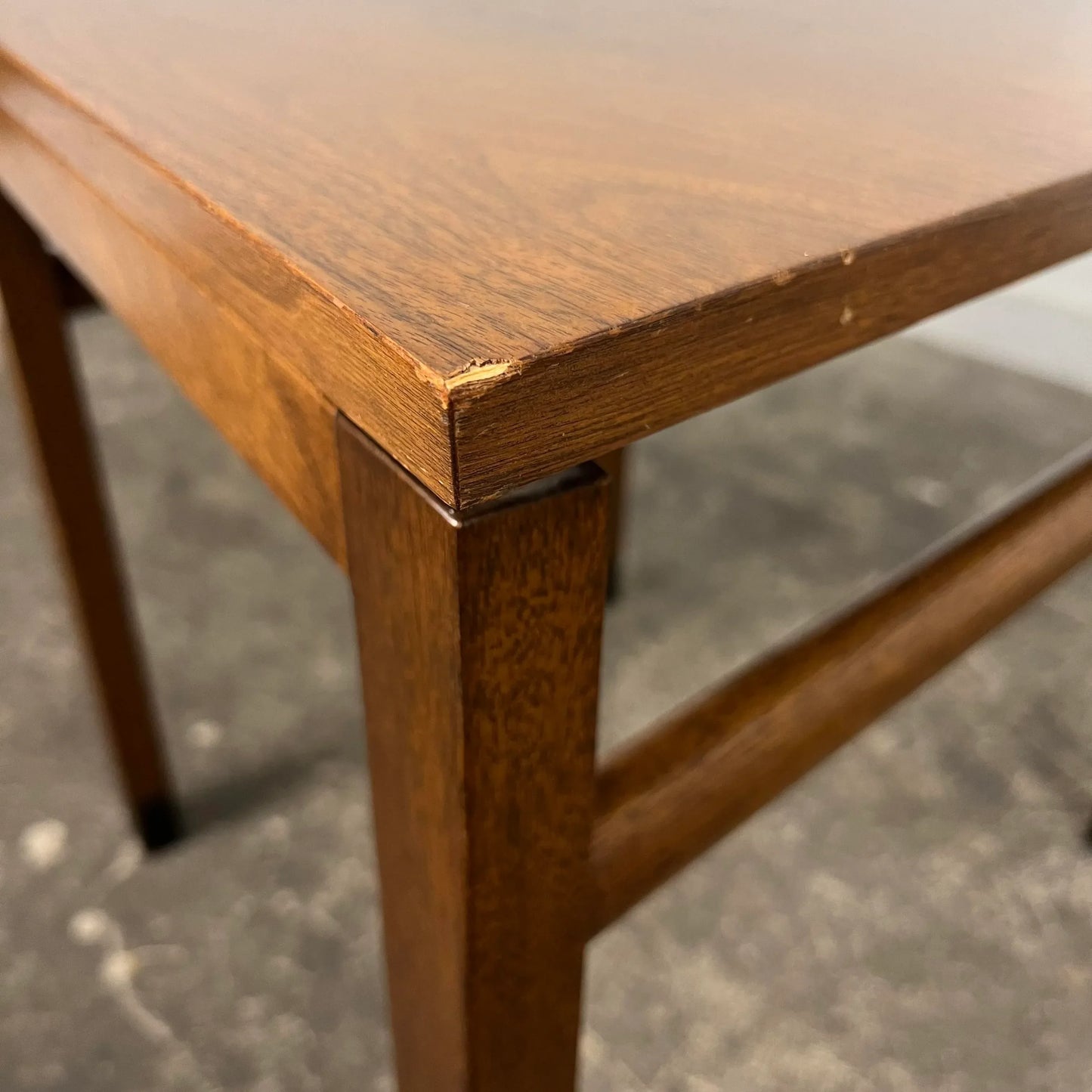 Dunbar Side Table Leather Wrapped Feet