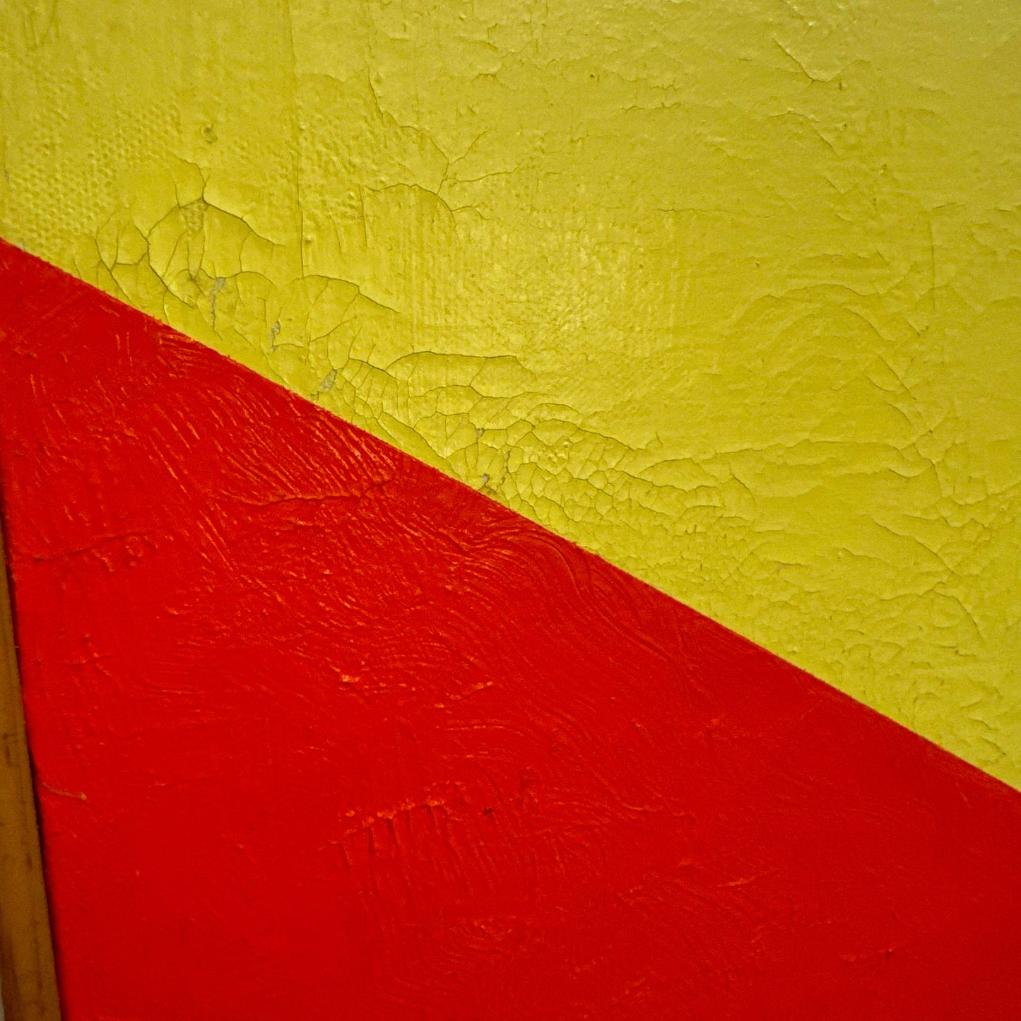 Modern Abstract Color Blocked Art Painting From the Mid Century