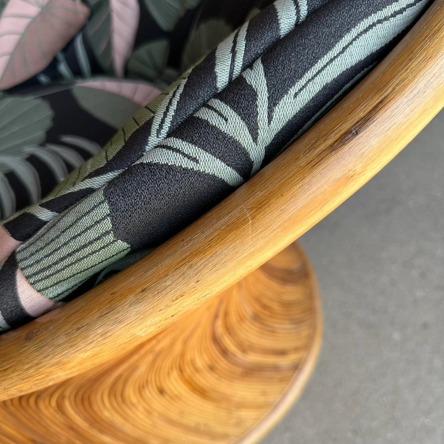 Pair of Gabriella Crespi Pencil Reed Chairs by Comfort Designs Reupholstered