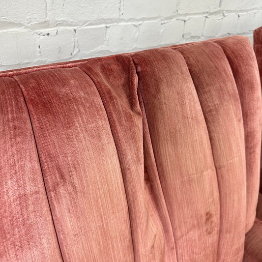 Pair of Velvet Rock & Swivel Tall Back Armchairs