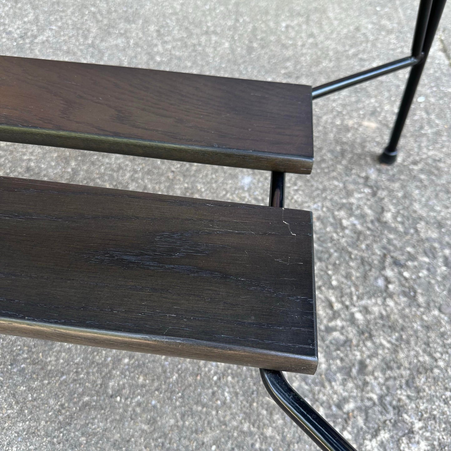 Richard McCarthy Wrought Iron and Oak Dining Set Mid-Century Modern