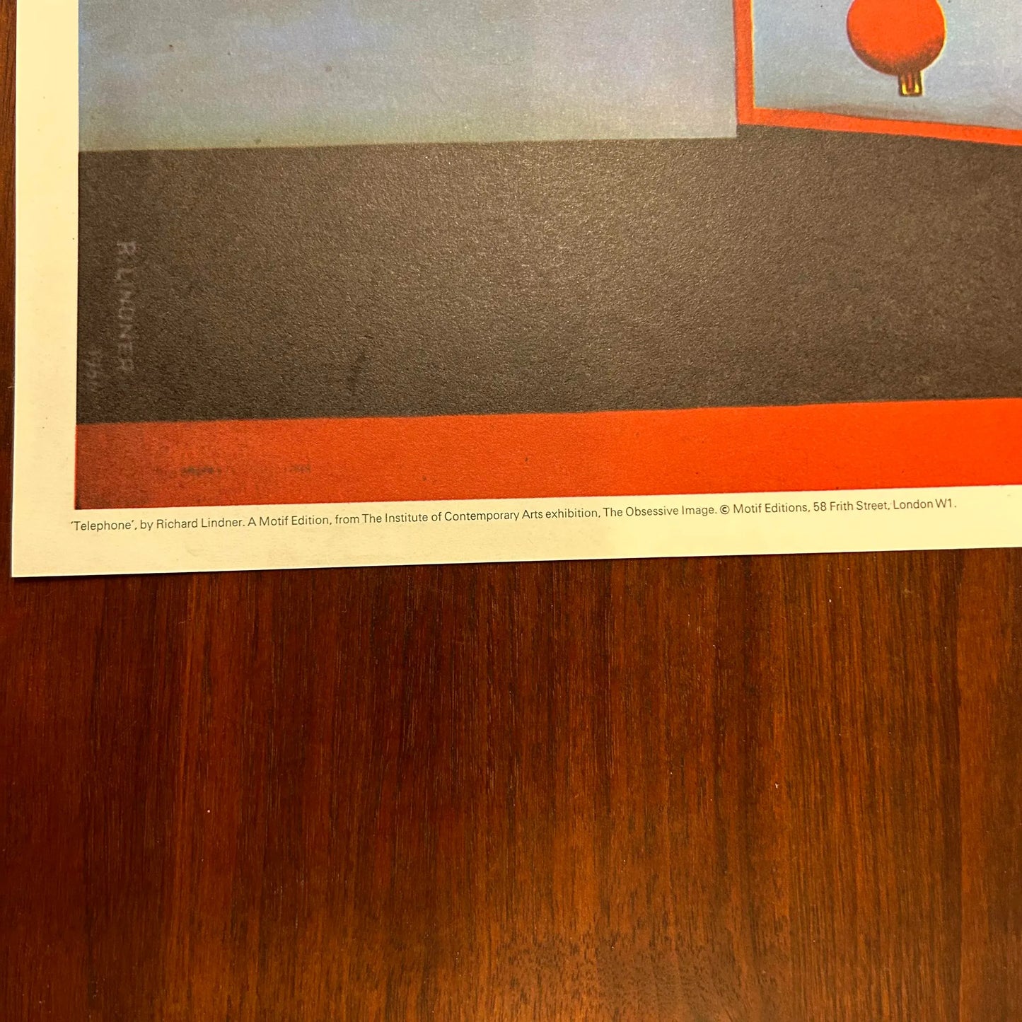 Richard Lindner “Telephone” 1980 Exhibition Lithograph Poster