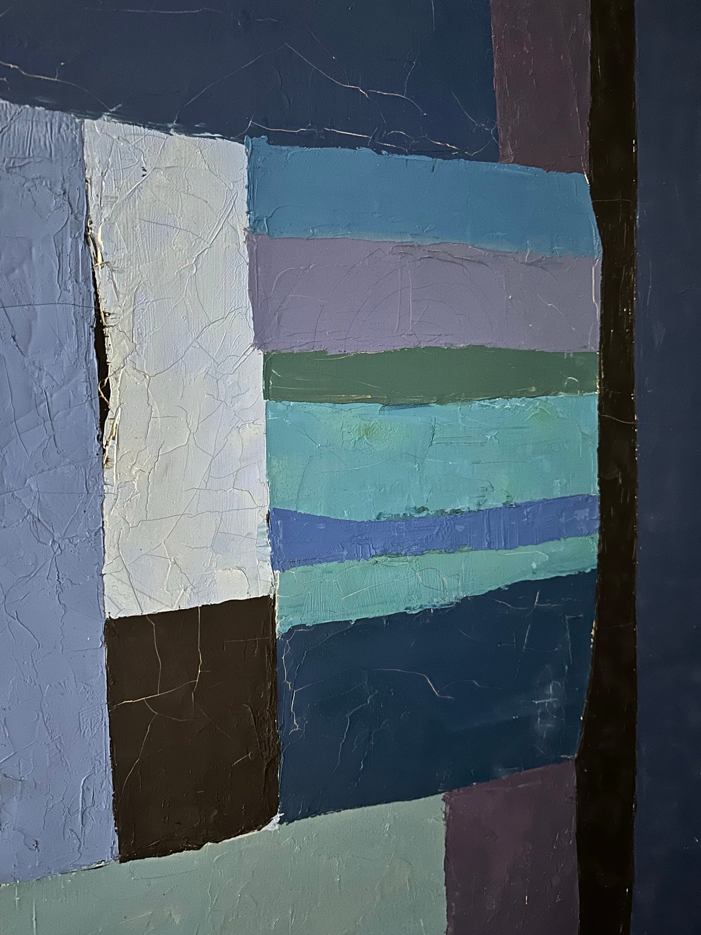 Extraordinary Gail Cottingham Abstarct Painting 1970’s American Aspen Colorado