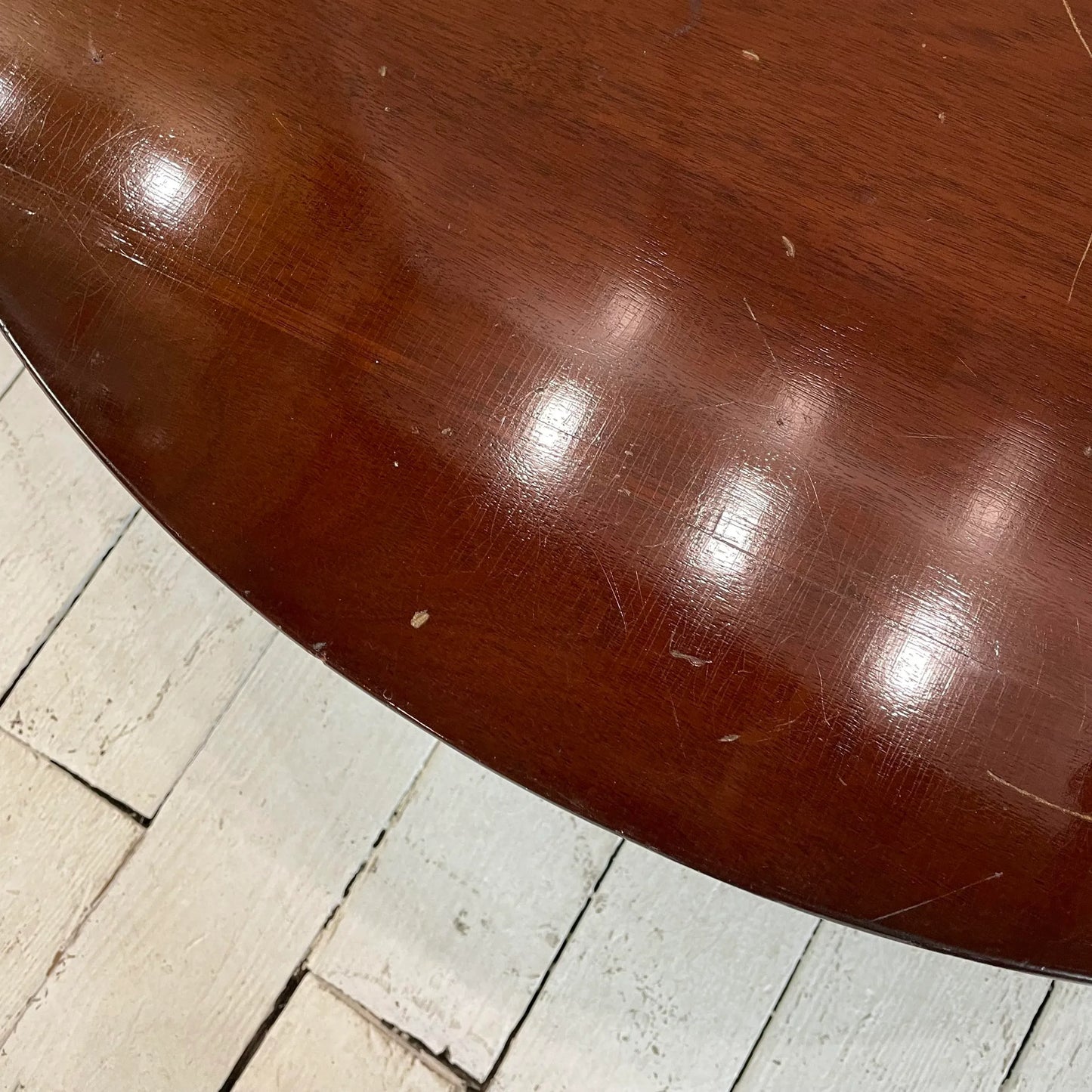 Vintage Jens Risom Designs Walnut Round Coffee Table