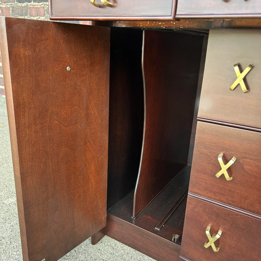 Paul Frankl for Johnson Furniture Company Small Credenza Storage Cabinet
