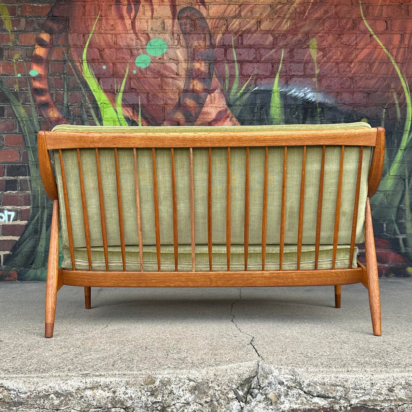 Danish Modern Peter Hvidt Teak Loveseat