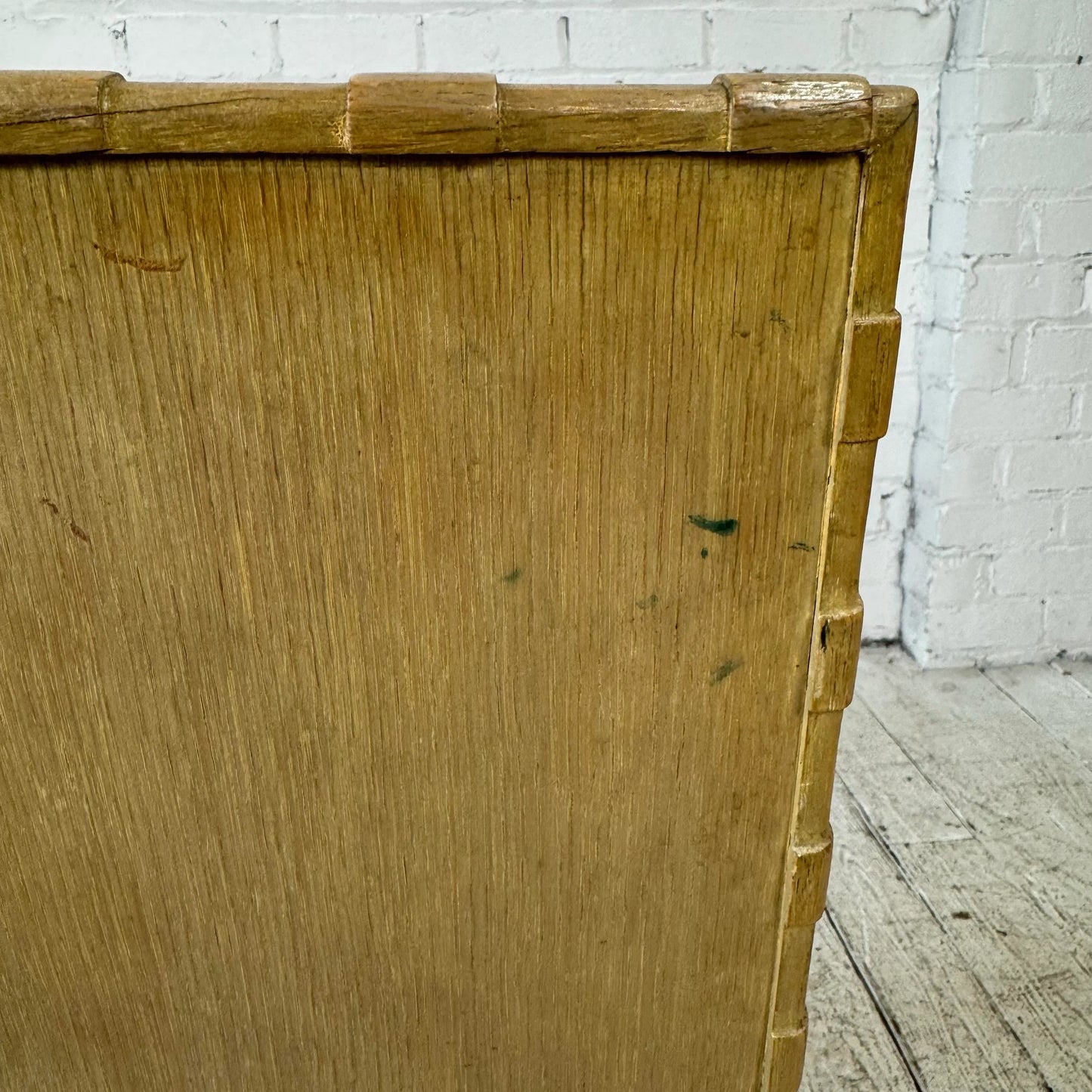 Pair of Harold Schwartz for Romweber Mid Century Oak Dining Side Chairs