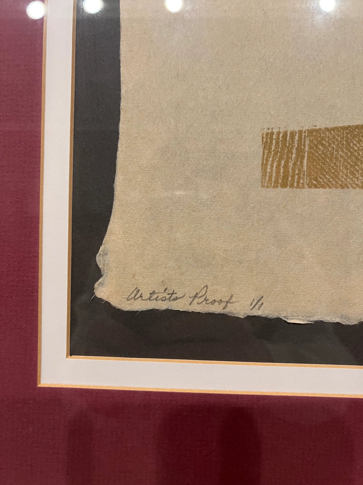 Framed Stamped Litho by Artist Carol Morgan Signed and Numbered Ap 1/1 79’