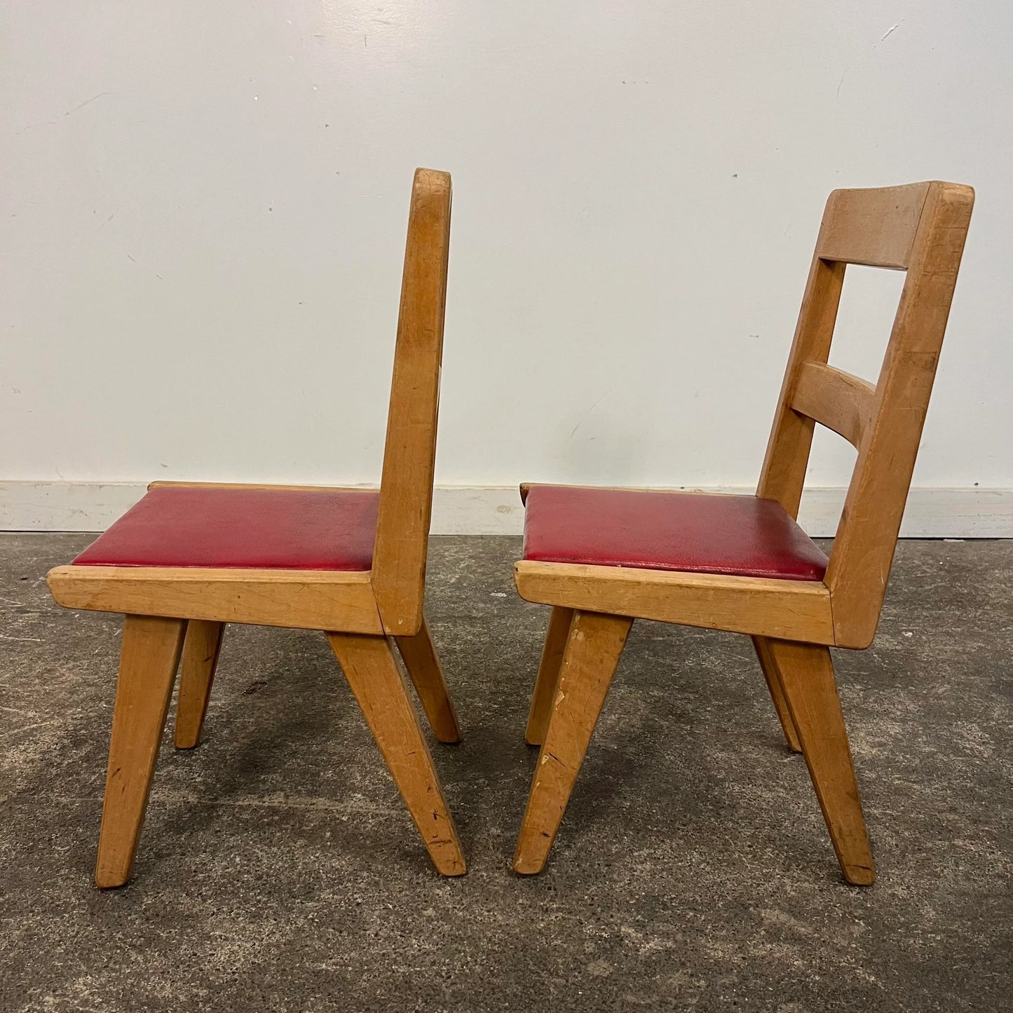 Pair of Jens Risom Style Children’s Chairs