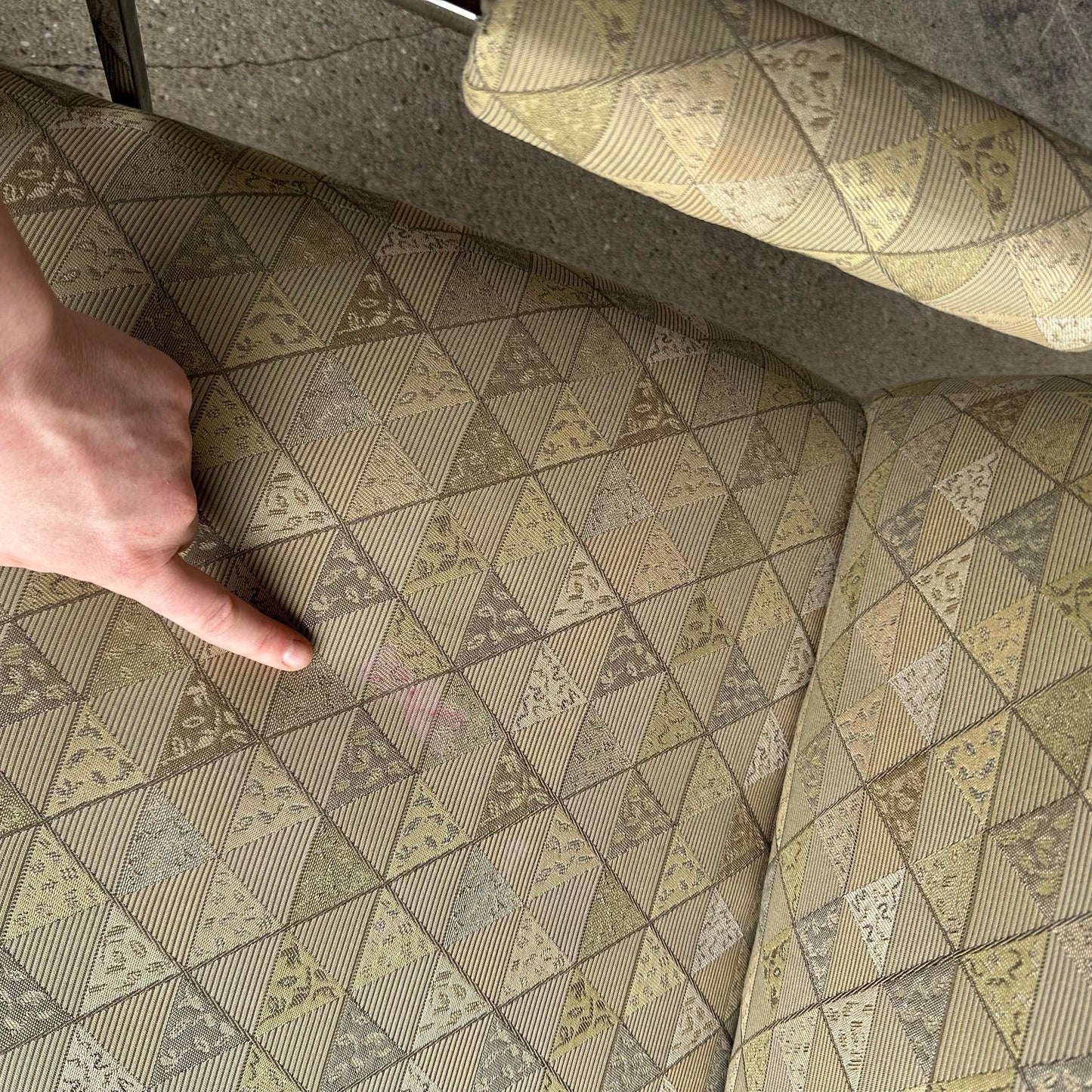 Mid Century Modern Milo Baughman Chrome Base Loveseat