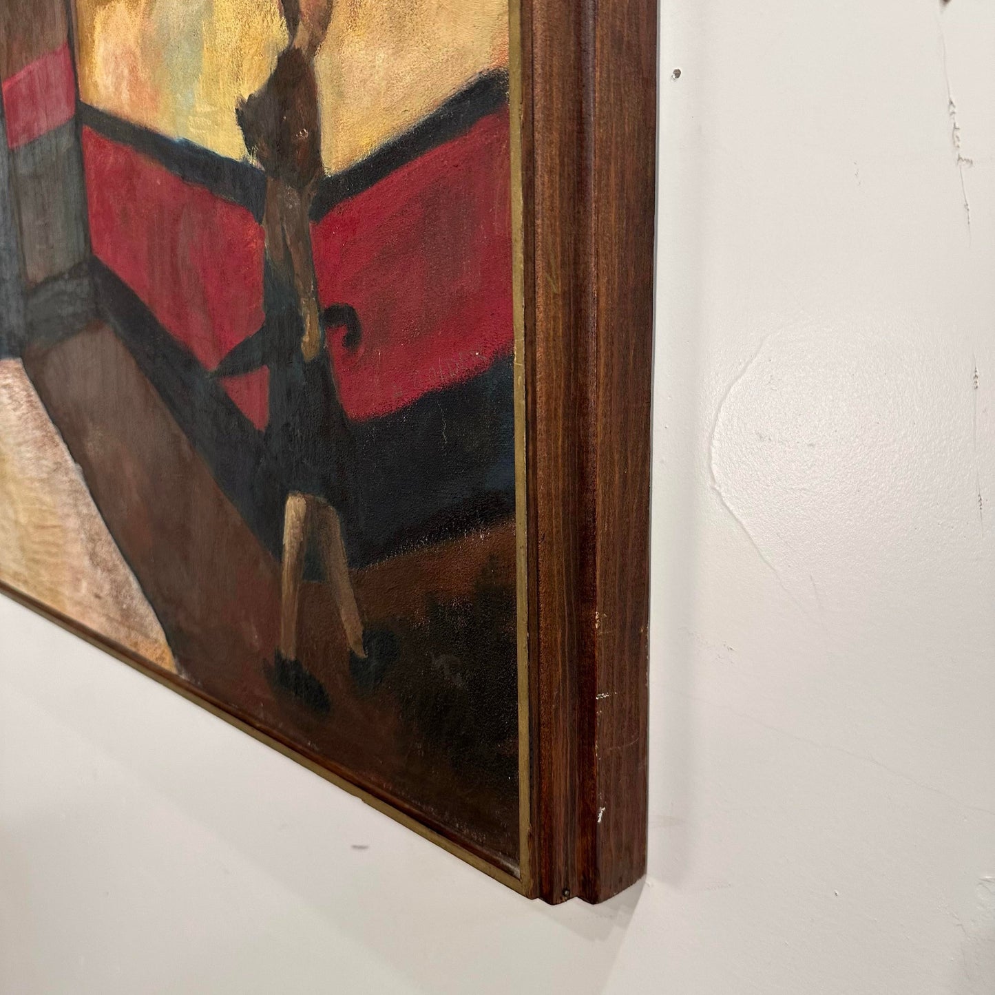 Street Scene Painting Marked Golder “Untitled”