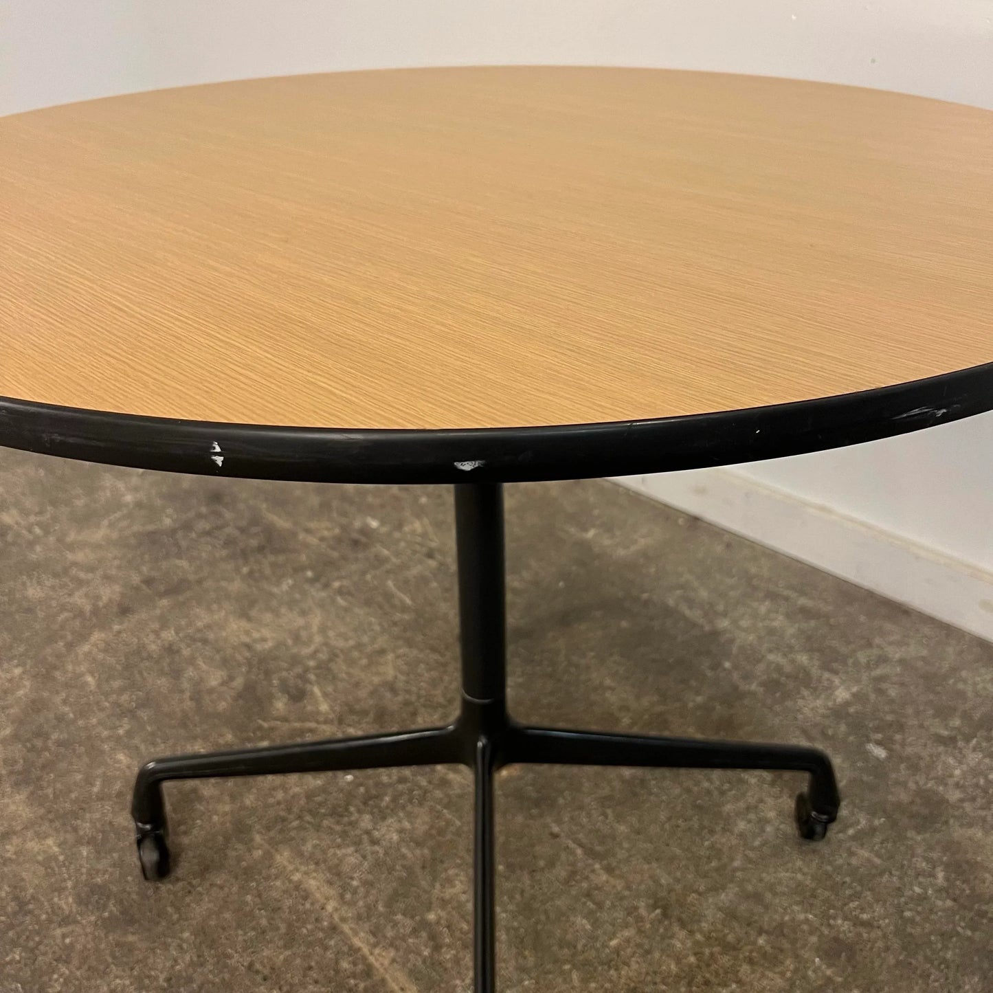 Mid-Century Modern Herman Miller Eames Aluminum Group Cafe Table