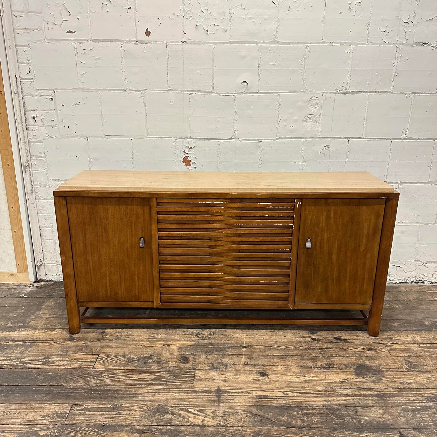 Drexel Heritage Travertine Top Credenza