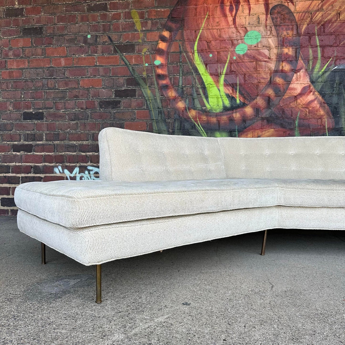 Mid-Century Modern Harvey Probber Angled Sofa