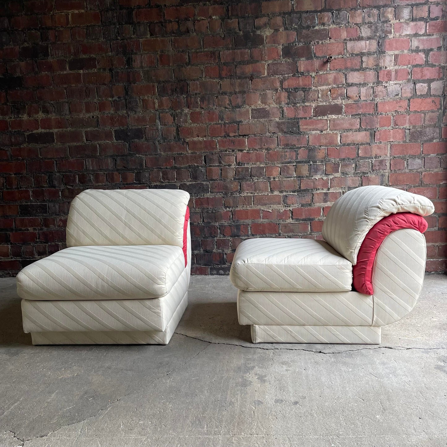 Vintage Comfort Designs Inc. By Adrian Pearsall Slipper Chairs - a Pair