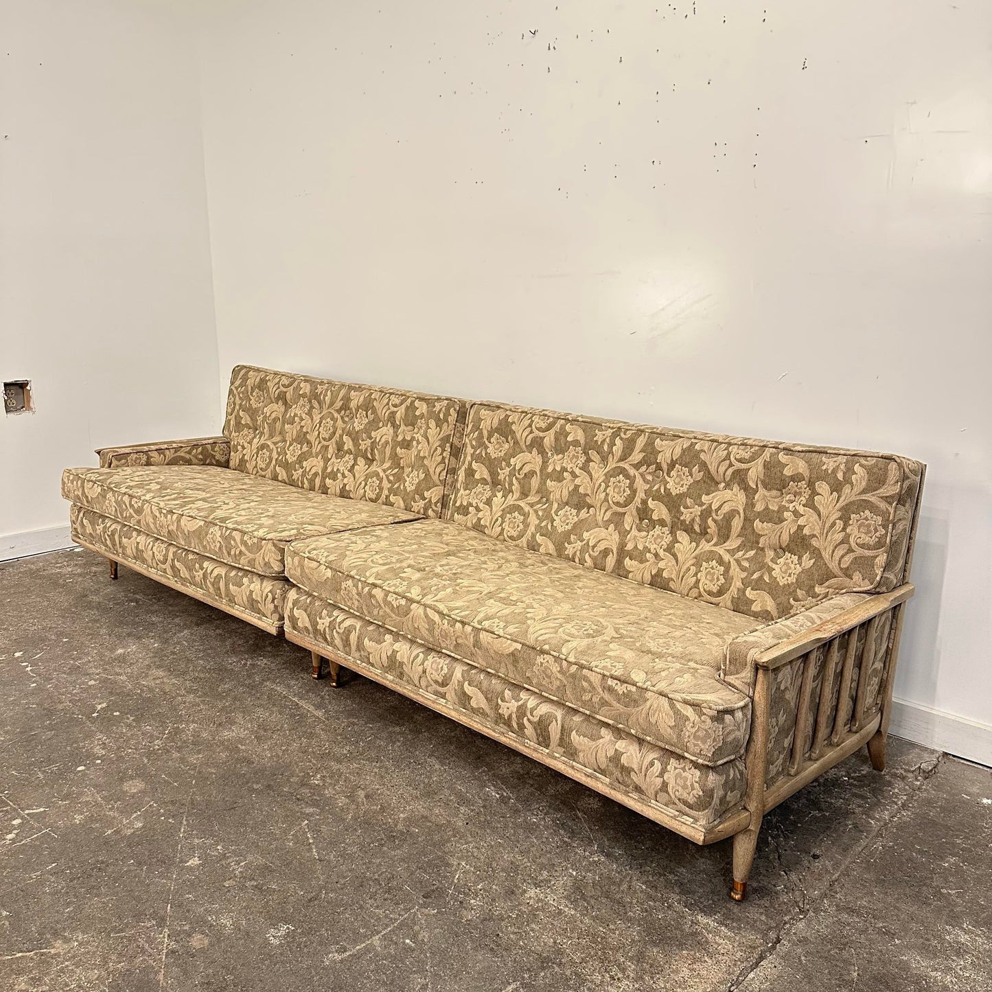 2 Piece Sectional Mid Century Modern in the Style of Tomlinson