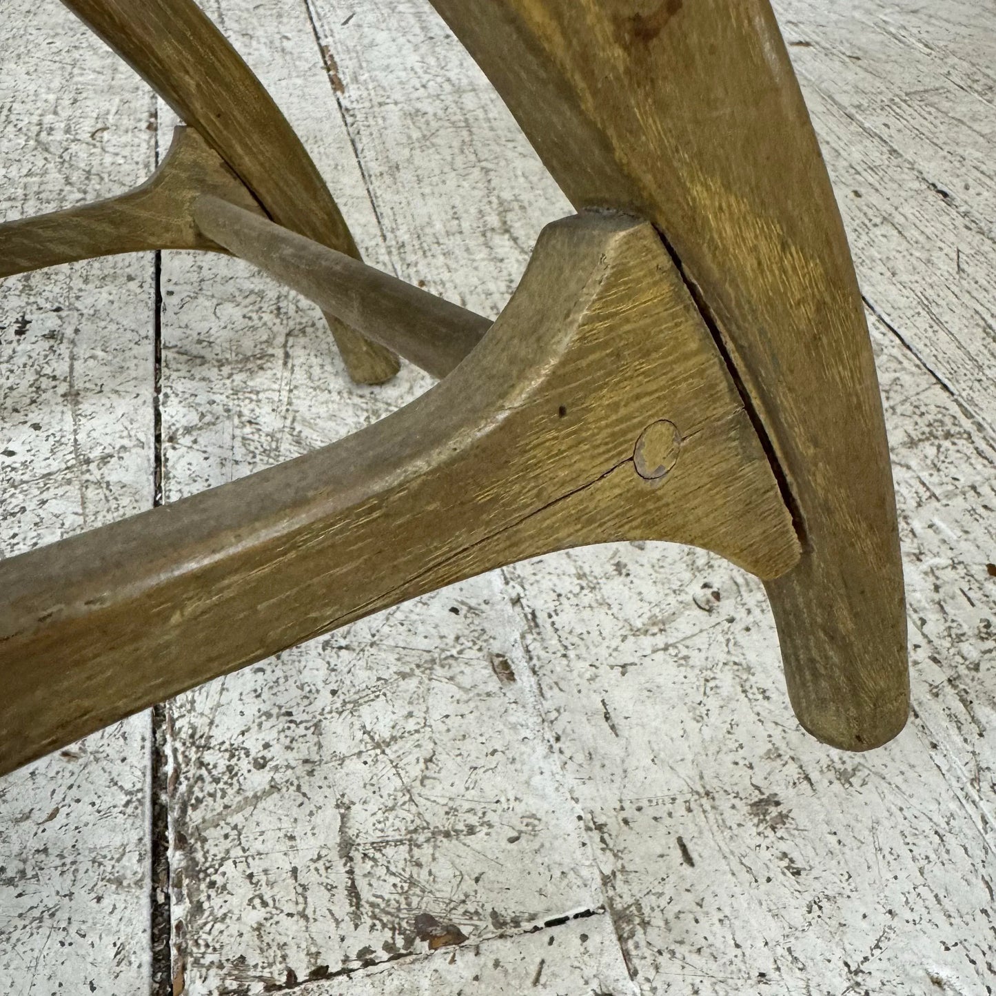 Pair of Harold Schwartz for Romweber Mid Century Oak Dining Side Chairs