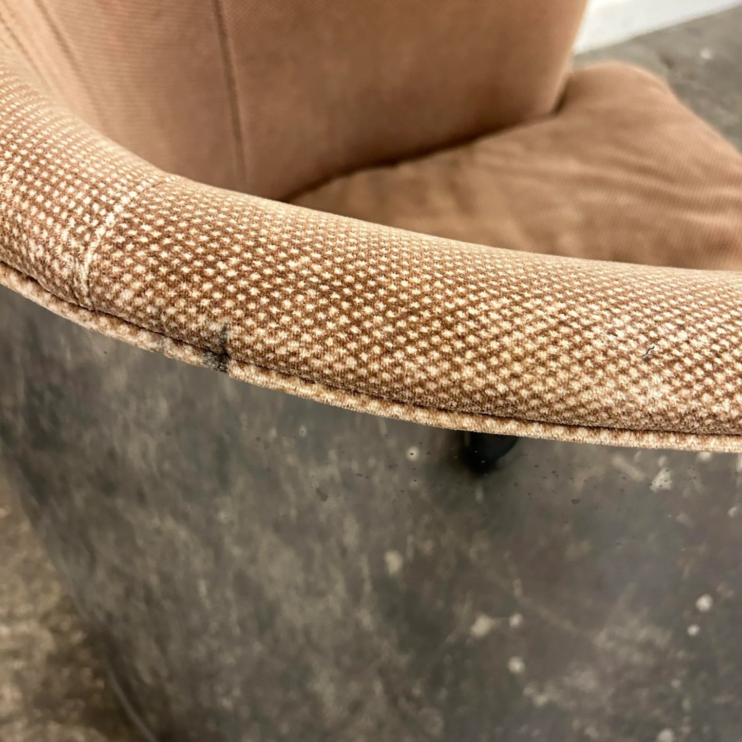 Milo Baughman Chrome Club Chair on Swivel Rock Base