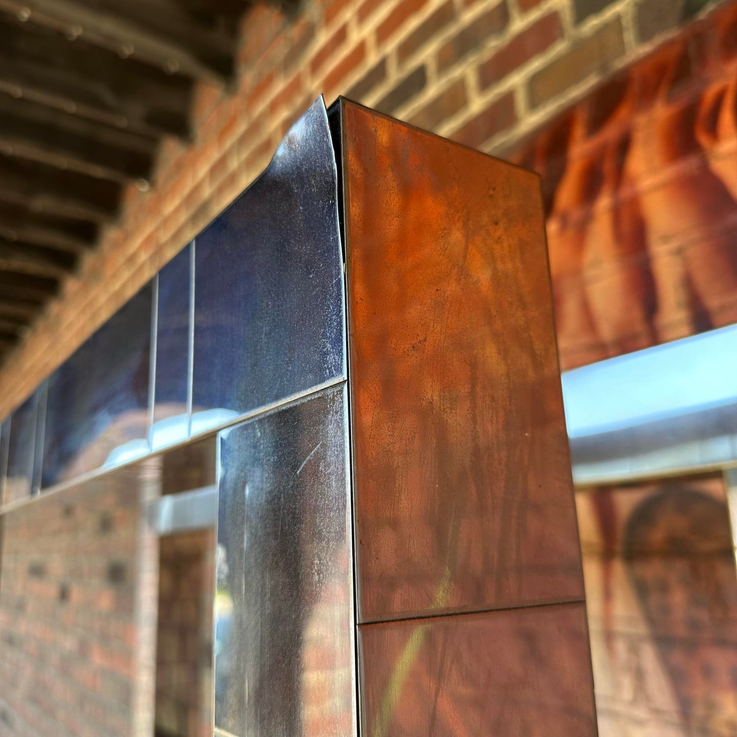 Paul Evans Polished Chrome and Glass Etagere Shelf