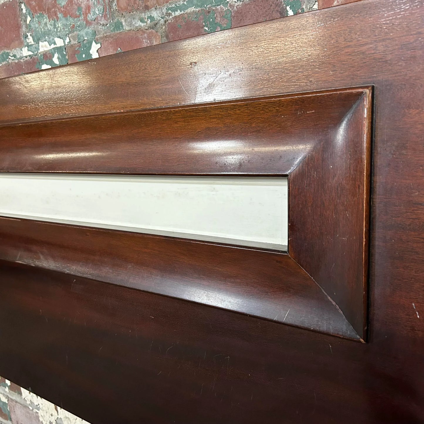 Mid Century Modern Mahogany King Size Headboard
