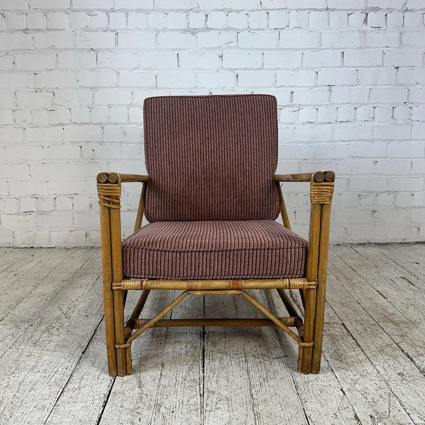 Mid Century Modern Heywood Wakefield Bamboo Lounge Chair