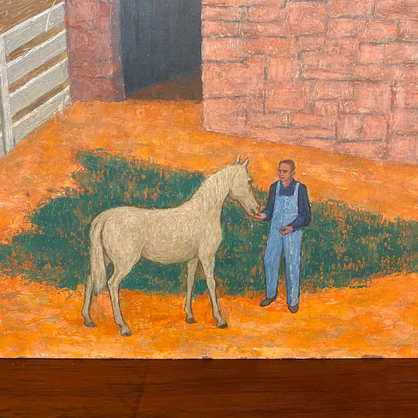 “The Barn” Painting on Panel by Kenneth Evett Kraushaar Gallery Ny