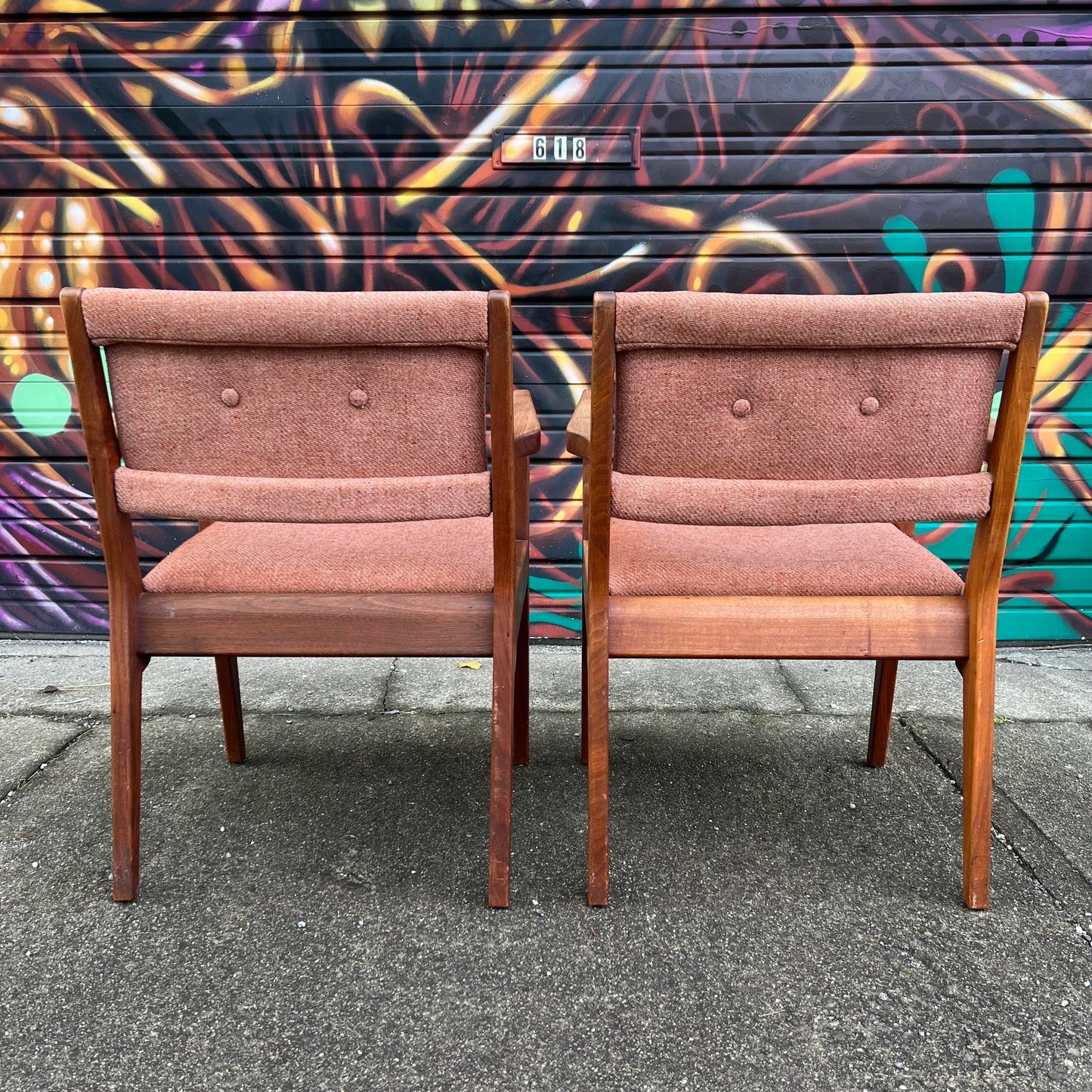 Pair of Jens Risom Arm Chairs
