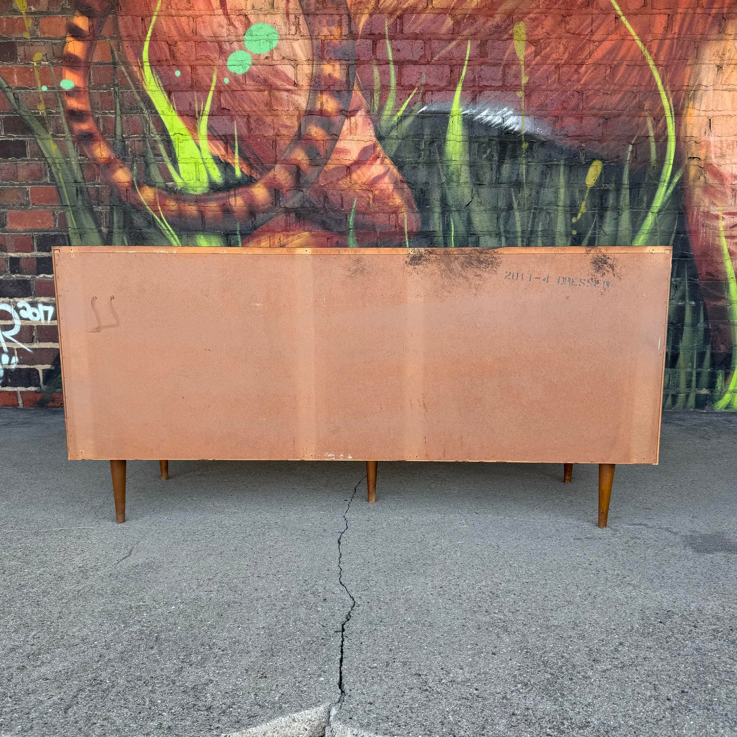 Unique Mid Century Modern Wood Dresser