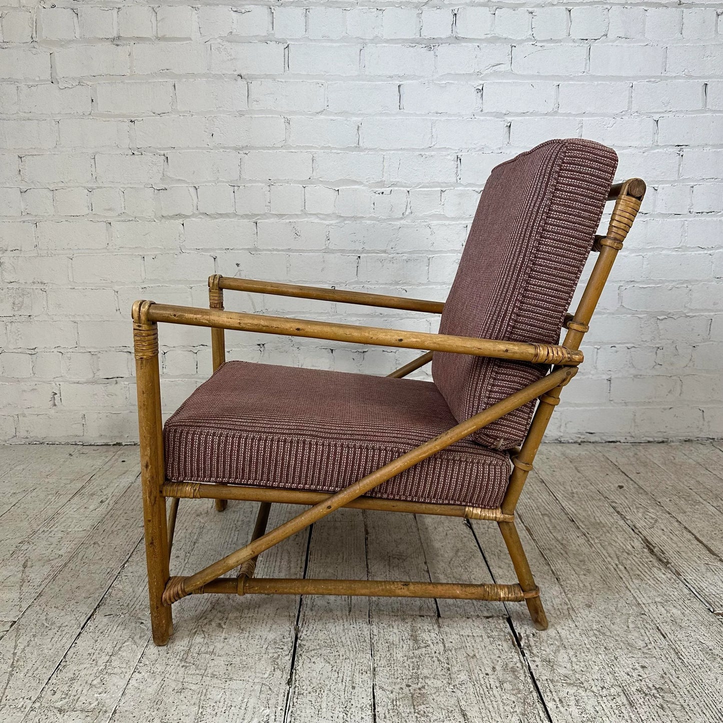 Mid Century Modern Heywood Wakefield Bamboo Lounge Chair