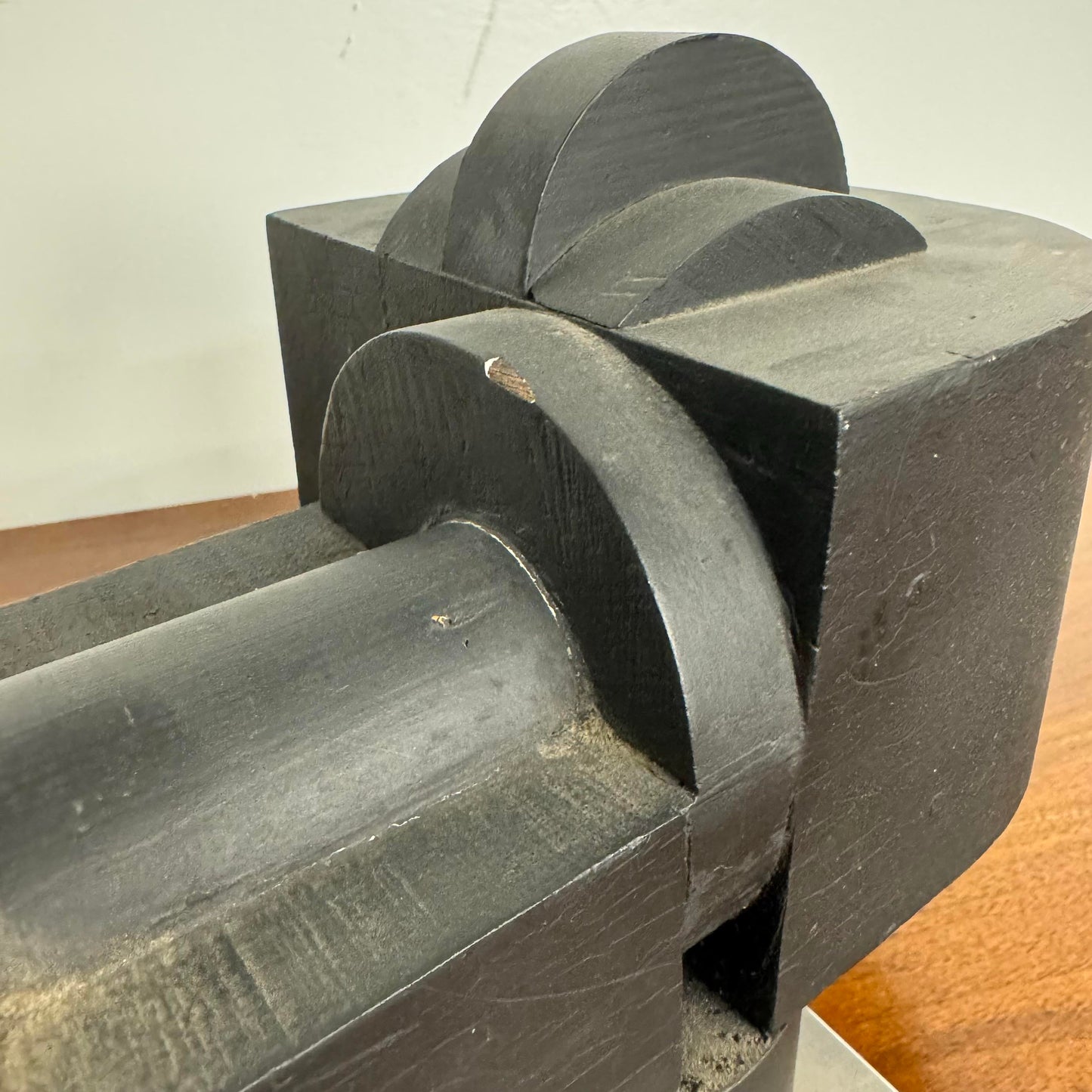 Wood and Metal Cubist Sculpture by Joseph Konzal