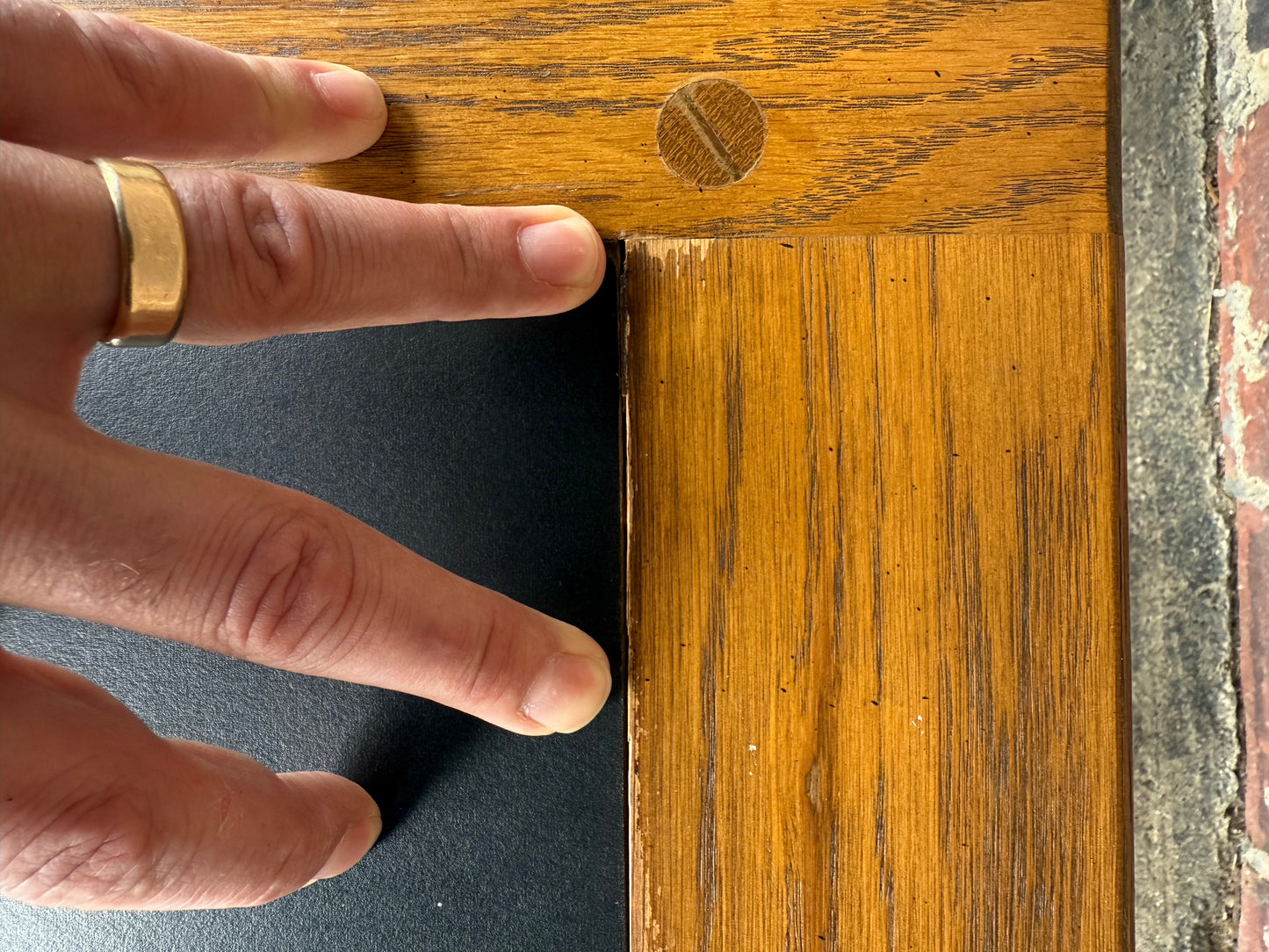 Pair of Vintage Ranch Oak Side Tables Square Rustic Western Charm