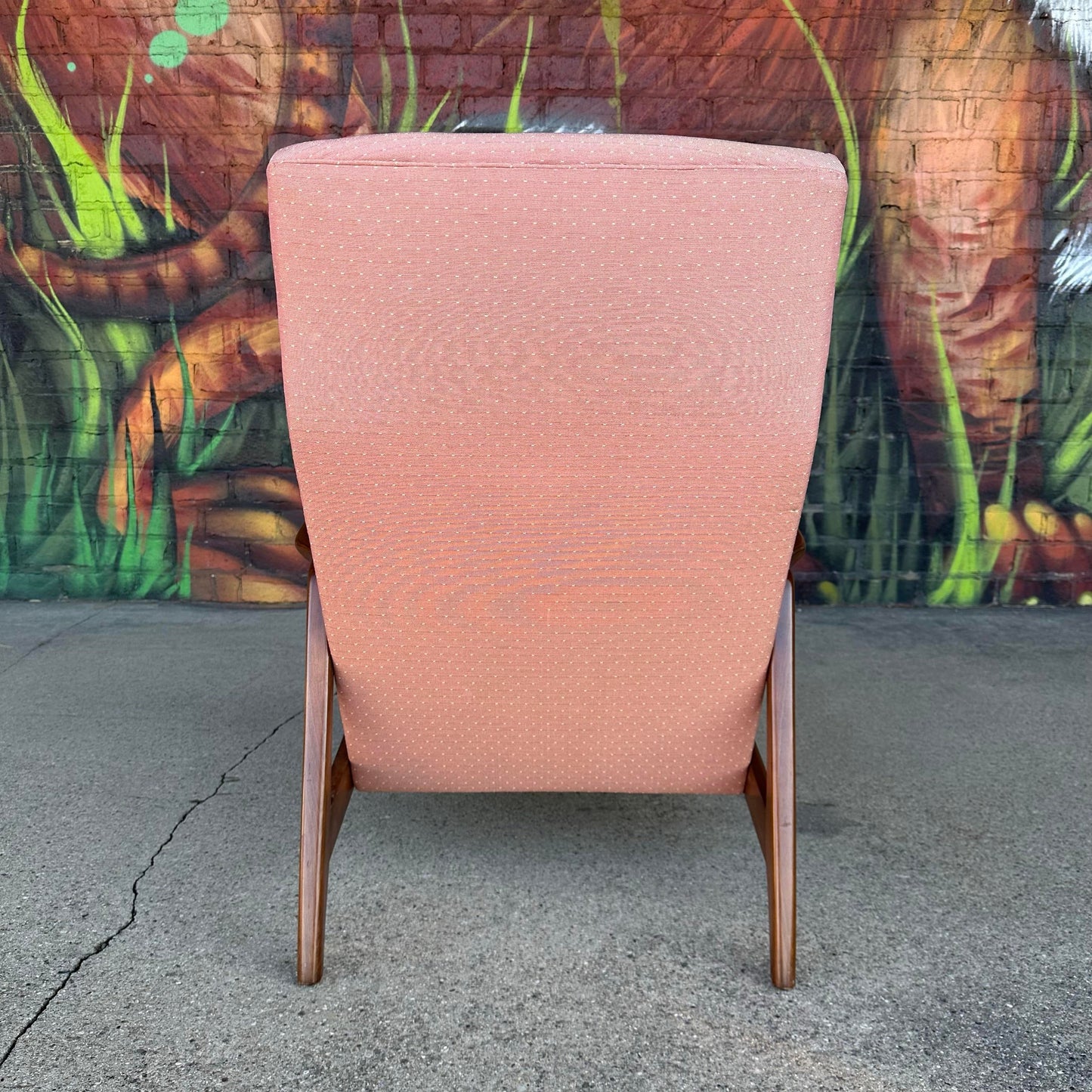 Folke Ohlsson for Dux Duxello Mid-Century Modern Walnut Lounge Chair With Ottoman