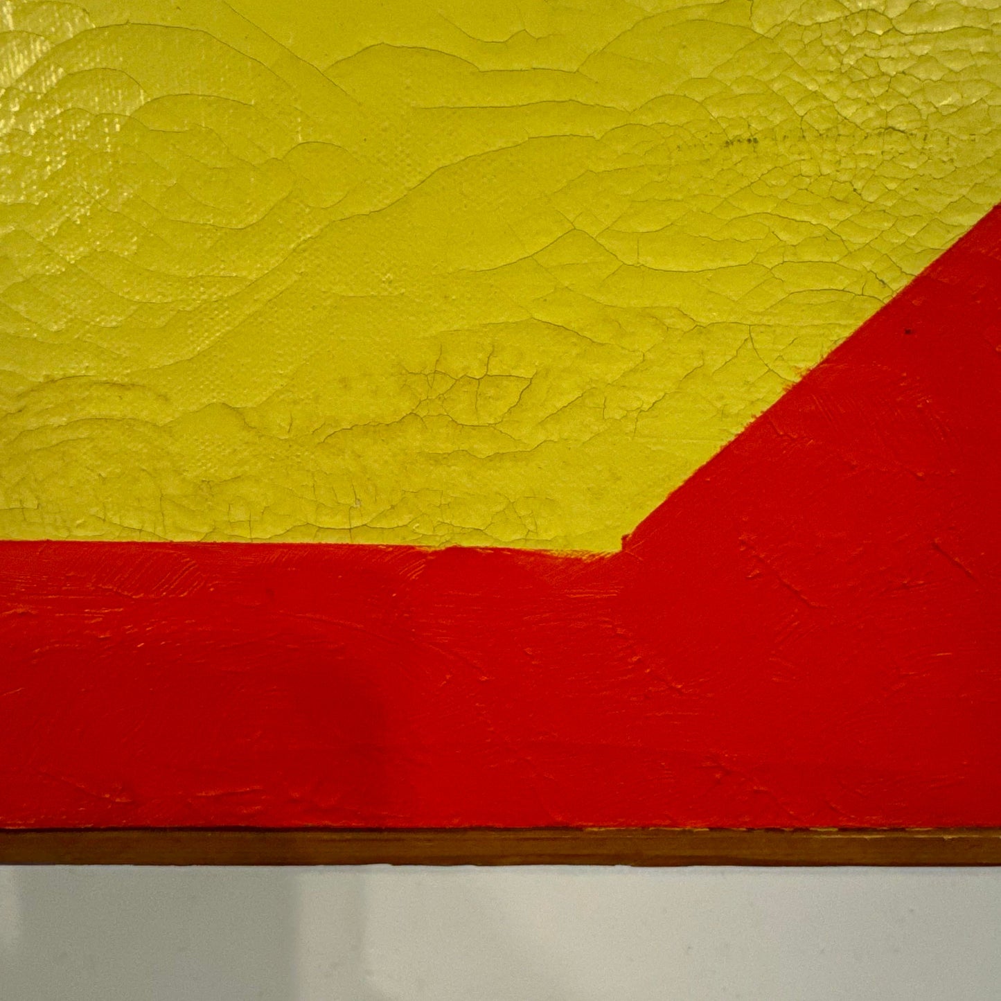 Modern Abstract Color Blocked Art Painting From the Mid Century