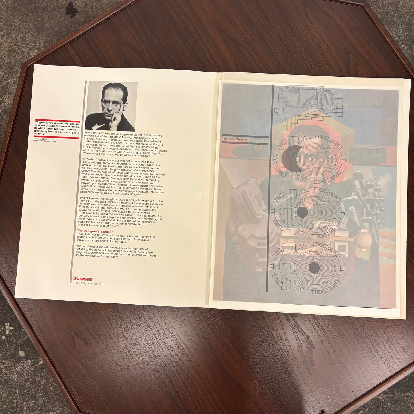 Walter Gropius “The Bridge Builder” Portfolio Print by Wilson McLean 1981