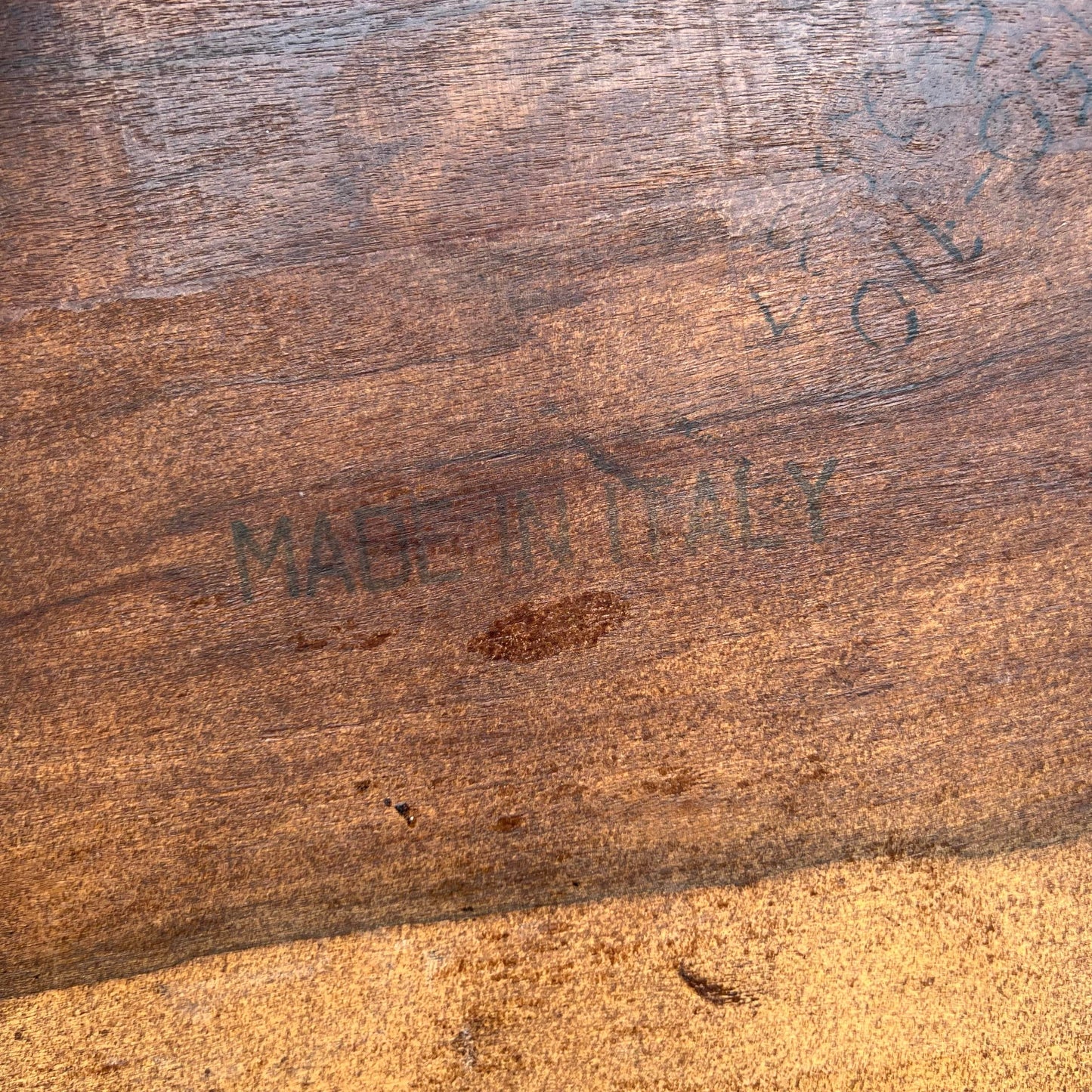 Set of Italian Nesting Side Tables in Olive Wood Patchwork