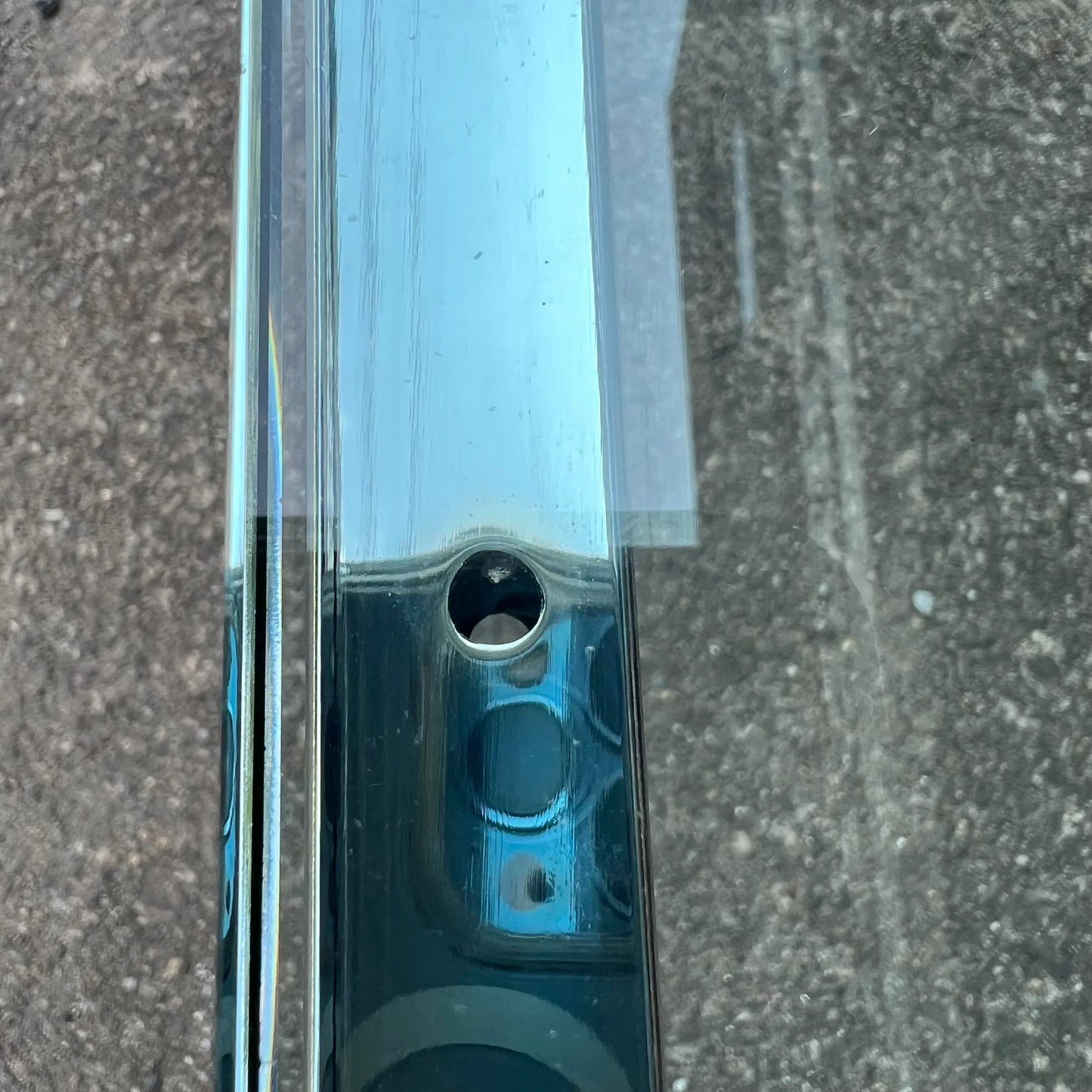 Florence Knoll Mid Century Modern Rectangular Glass and Chrome Coffee Table