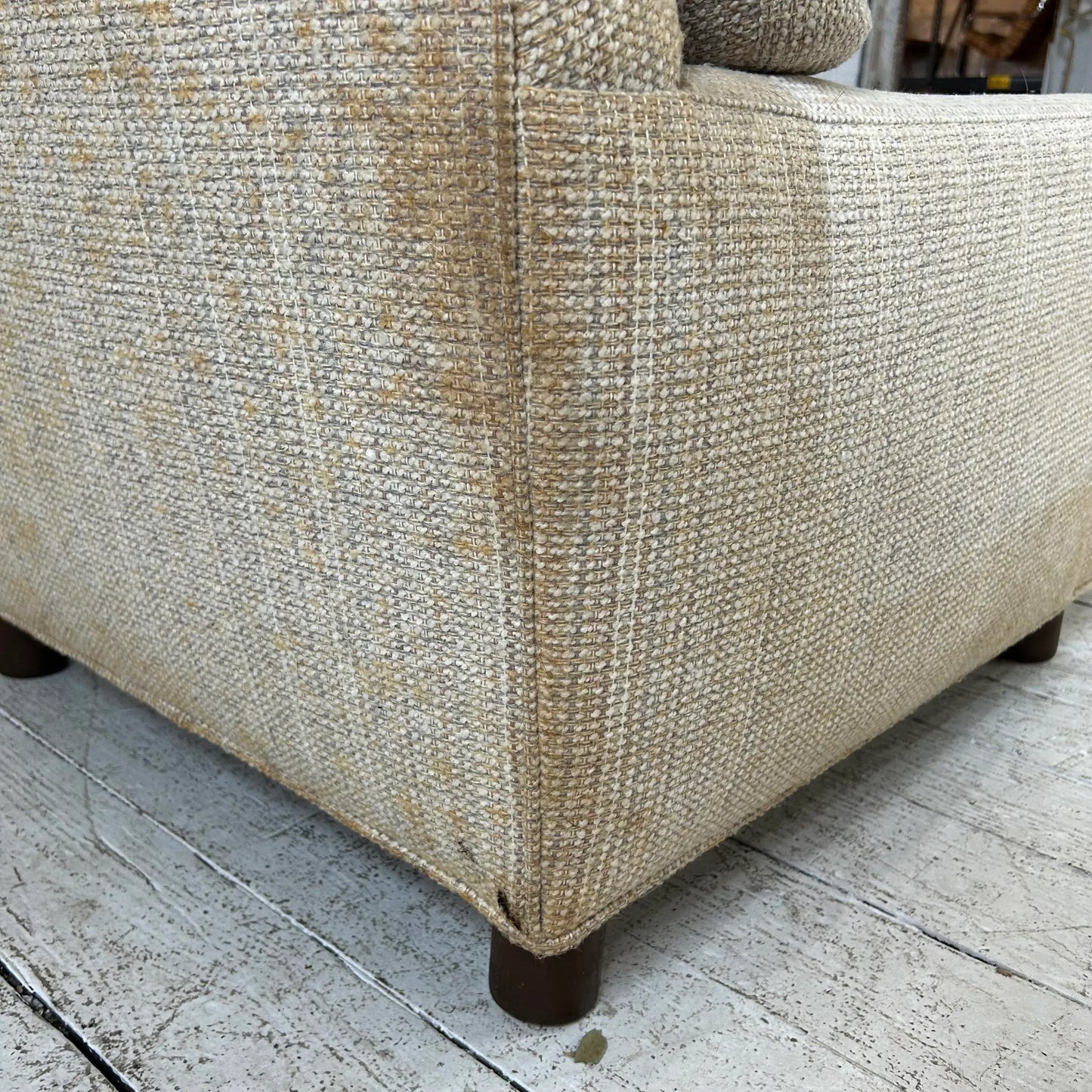 Mid Century Modern Lounge Chair With Ottoman Selig Needs Recovered