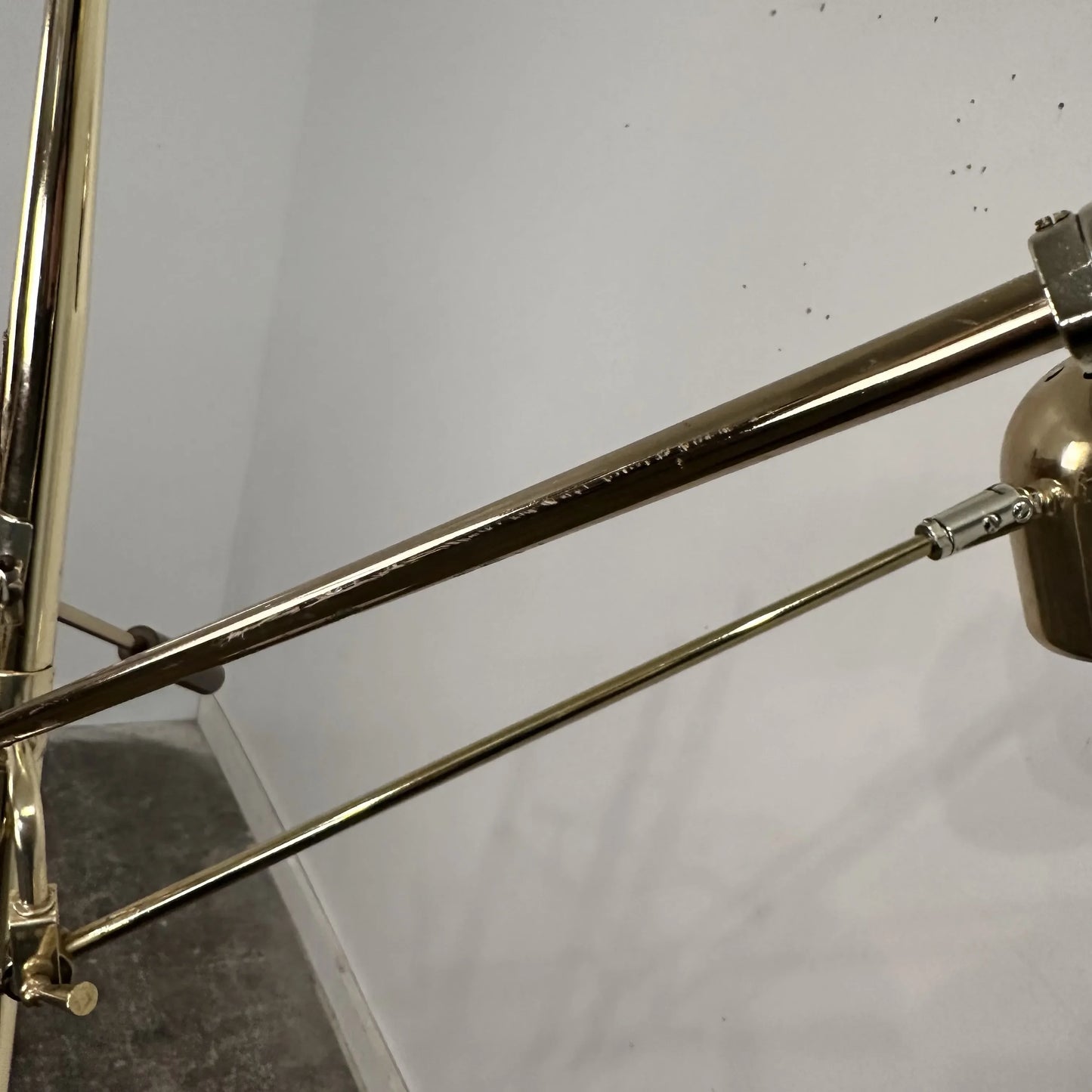 Triennale Style Brass Floor Lamp