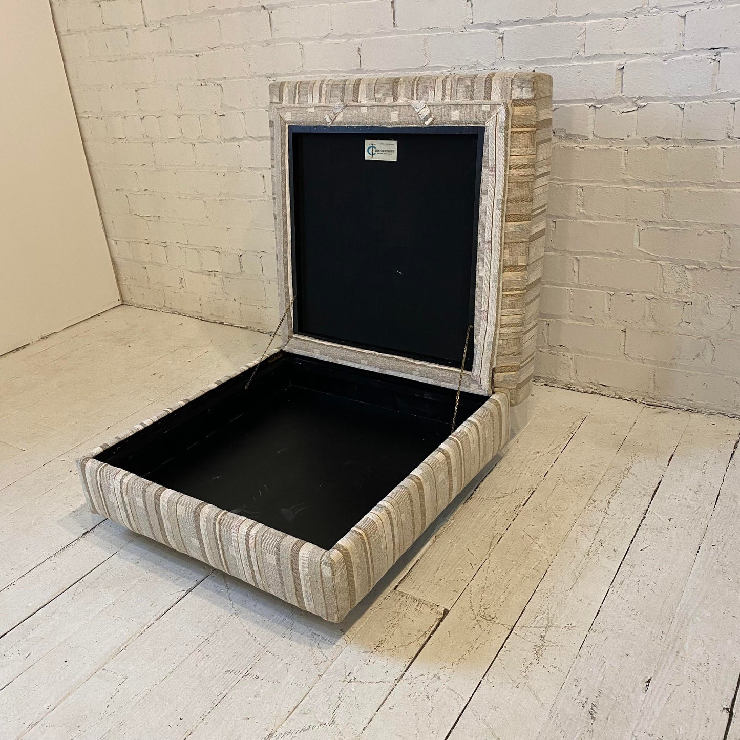 Milo Baughman for Thayer Coggin Storage Ottoman on Castors - 3 Pieces