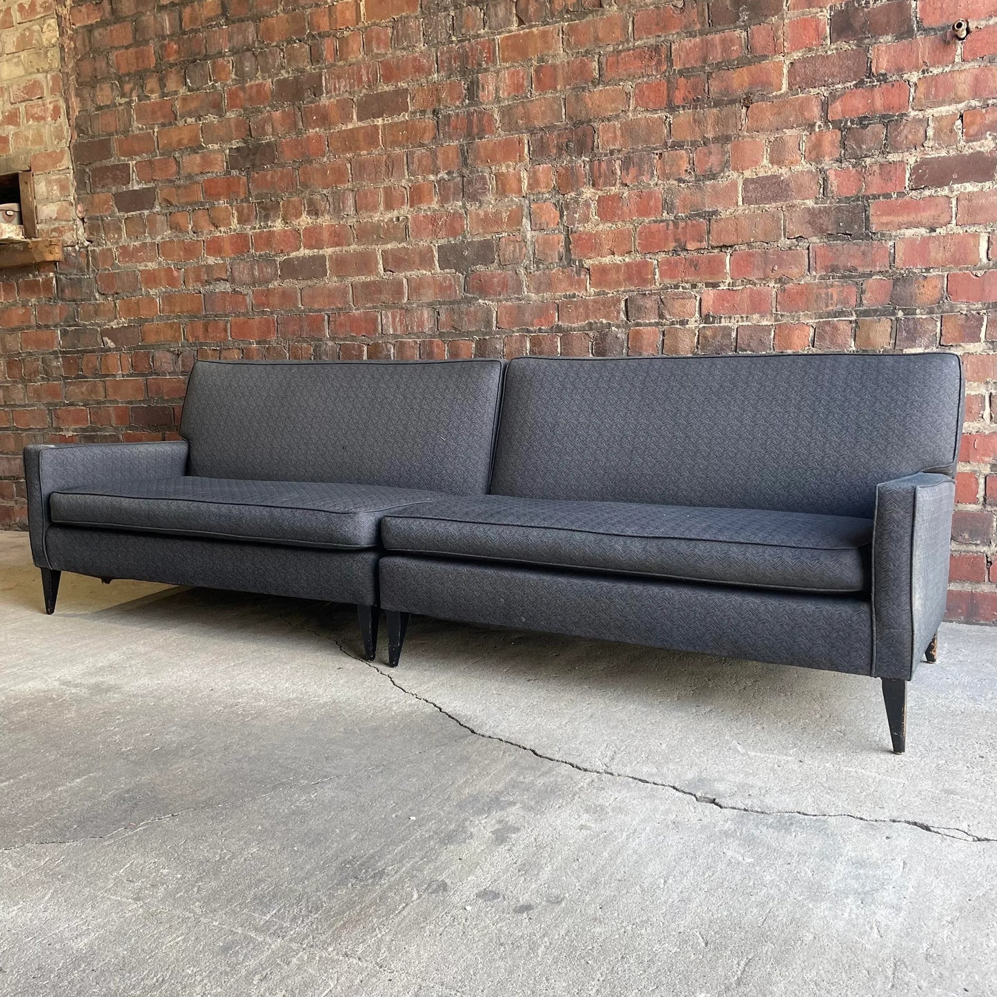 Vintage Paul McCobb Planner Group 2 Piece Sofa, Unmarked