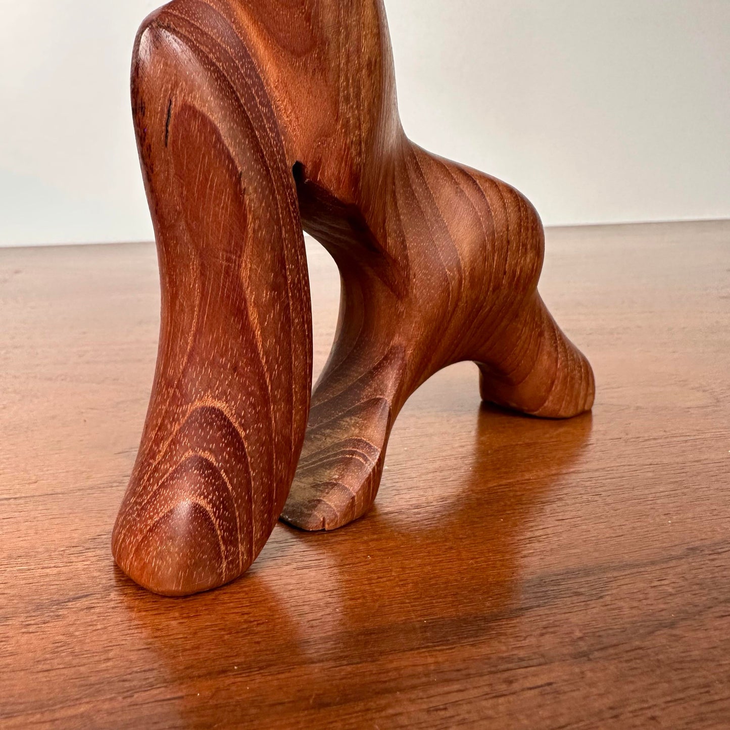 Danish Modern Teak Character Figure Sculpture by Is J. Bentsen