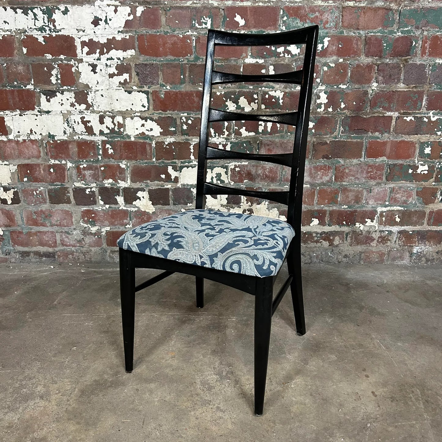 Pearsall Style Round Glass Kitchen Dining Table With 4 Chairs