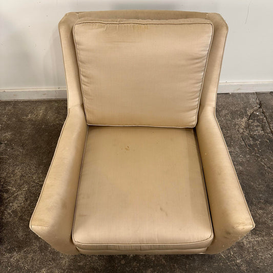 Pair of Milo Baughman Lounge Chairs on Casters