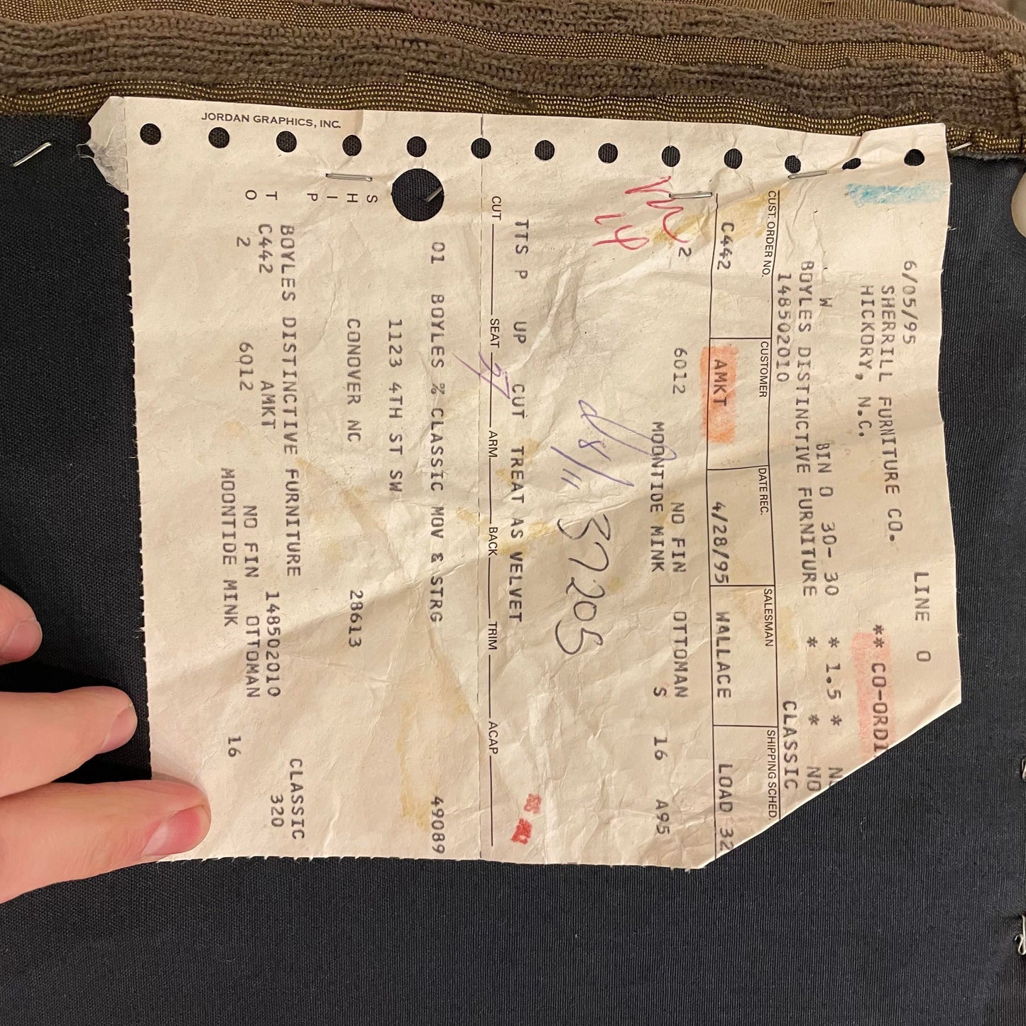 Sherrill Furniture Ottomans Poufs - a Pair