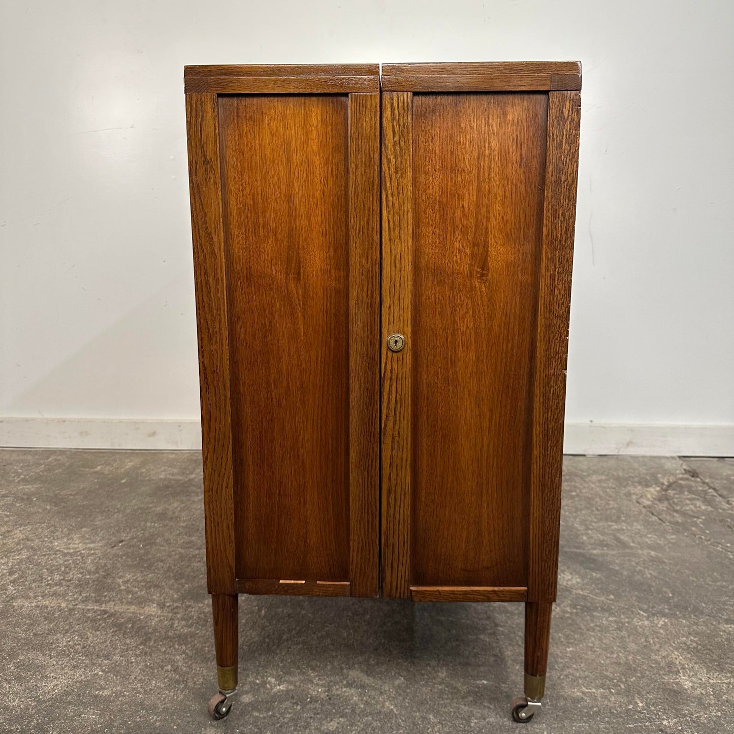 Mosaic Tile Folding Bar Cart by Henry Glass for Saginaw Furniture