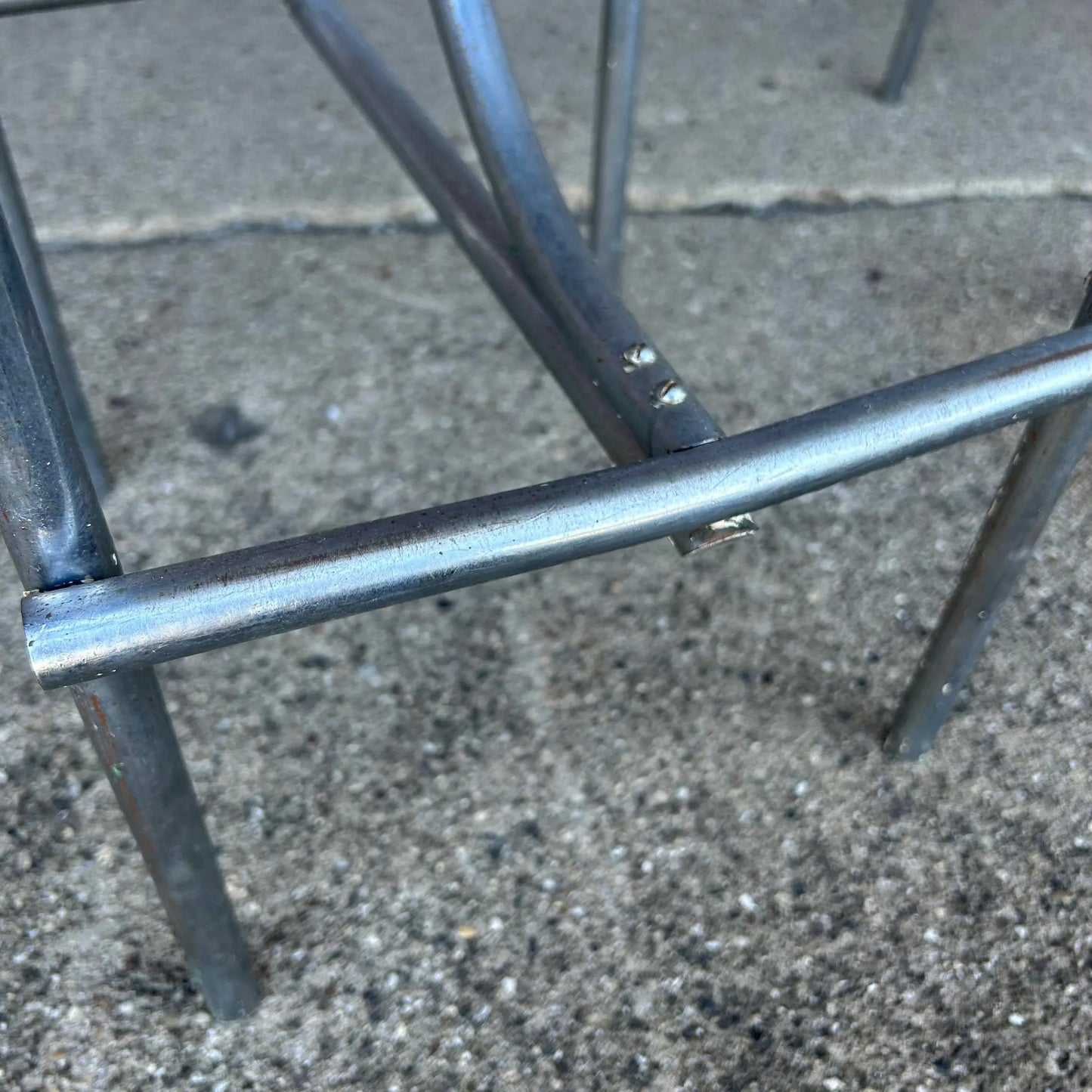 Set of 4 Art Deco Machine Age Bar Stools From Empire State Building