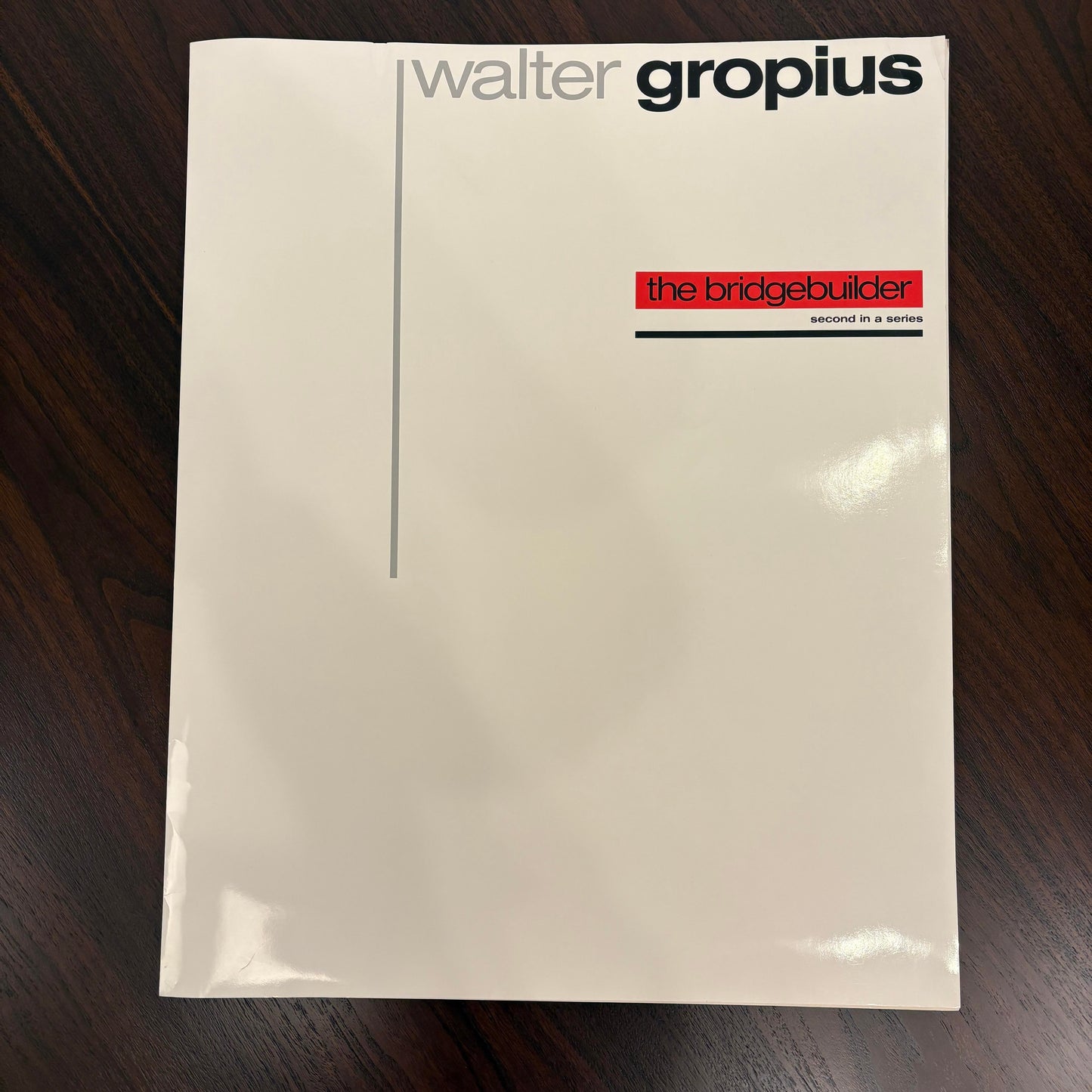 Walter Gropius “The Bridge Builder” Portfolio Print by Wilson McLean 1981